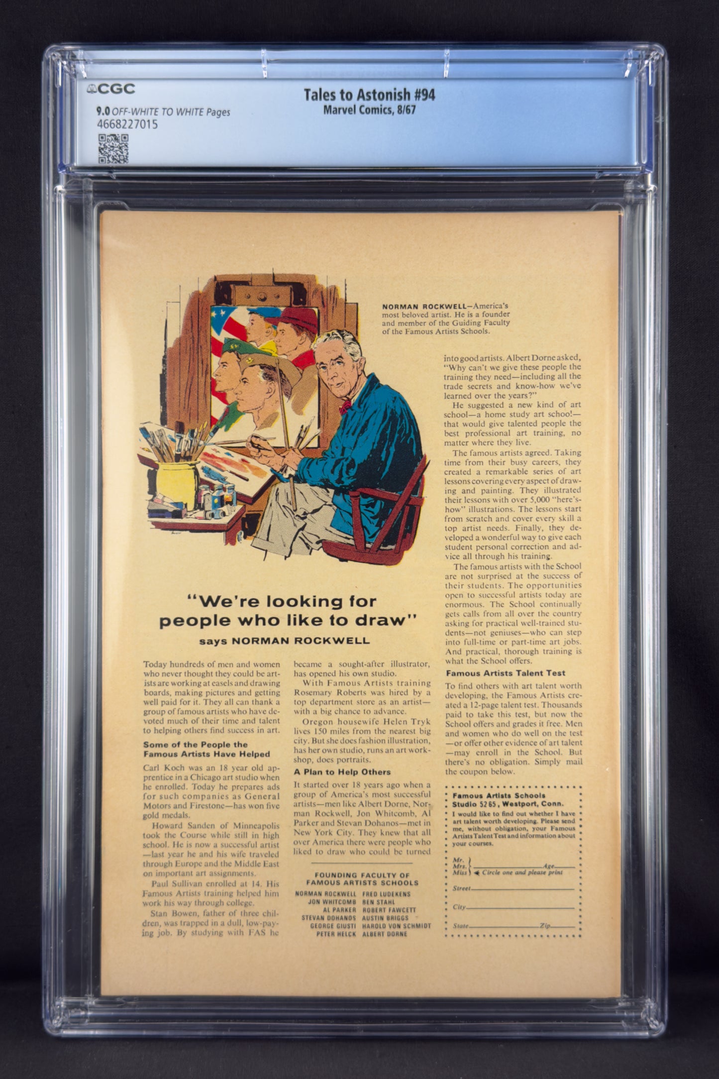 Tales to Astonish #94 (1967) CGC 9.0 - 3rd app High Evolutionary