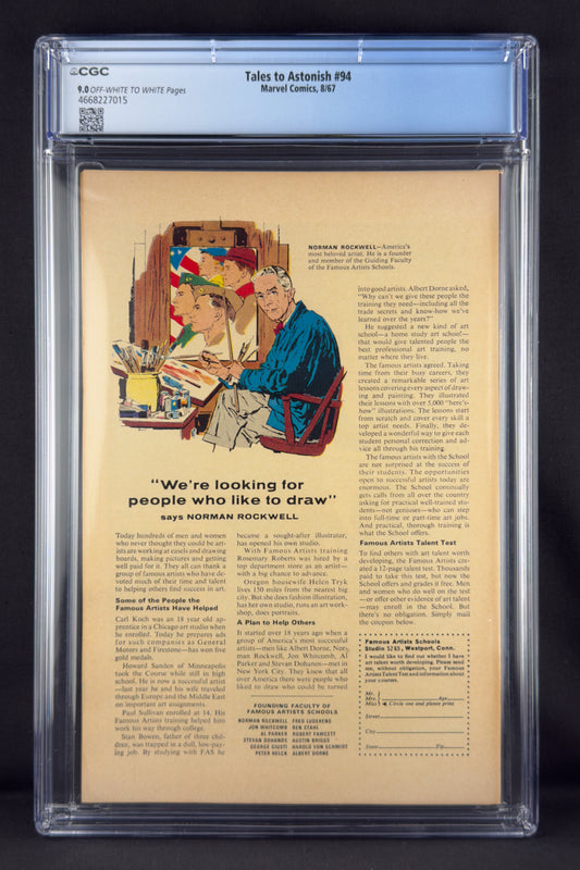 Tales to Astonish #94 (1967) CGC 9.0 - 3rd app High Evolutionary