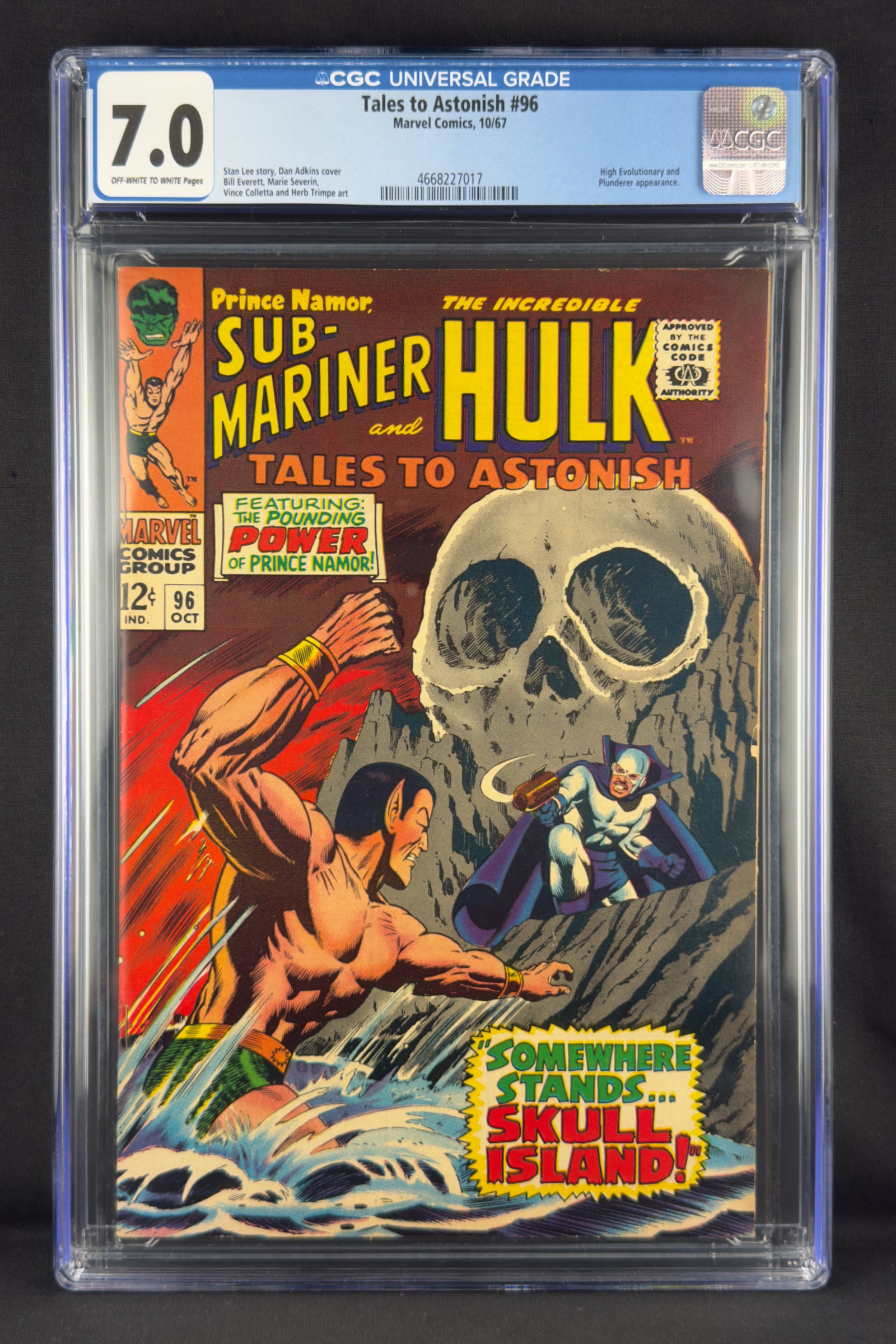 Tales to Astonish #96 (1967) CGC 7.0. Fifth app of High Evolutionary.