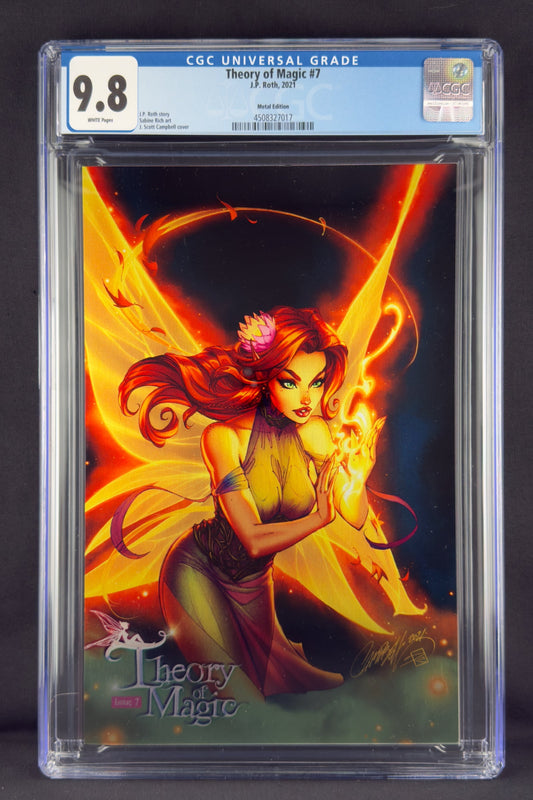 Theory of Magic #7 (2021) CGC 9.8 J. Scott Campbell Metal Virgin Variant Ltd 10