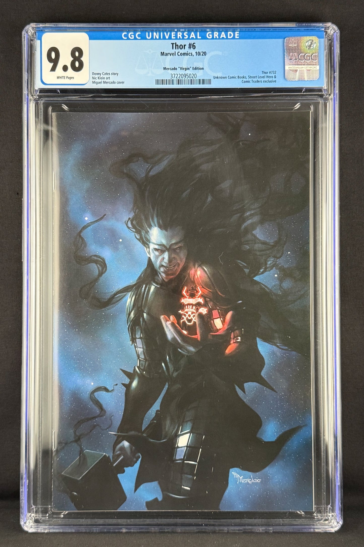 Thor #6 (2020) CGC 9.8 Miguel Mercado Virgin Variant. Black Winter