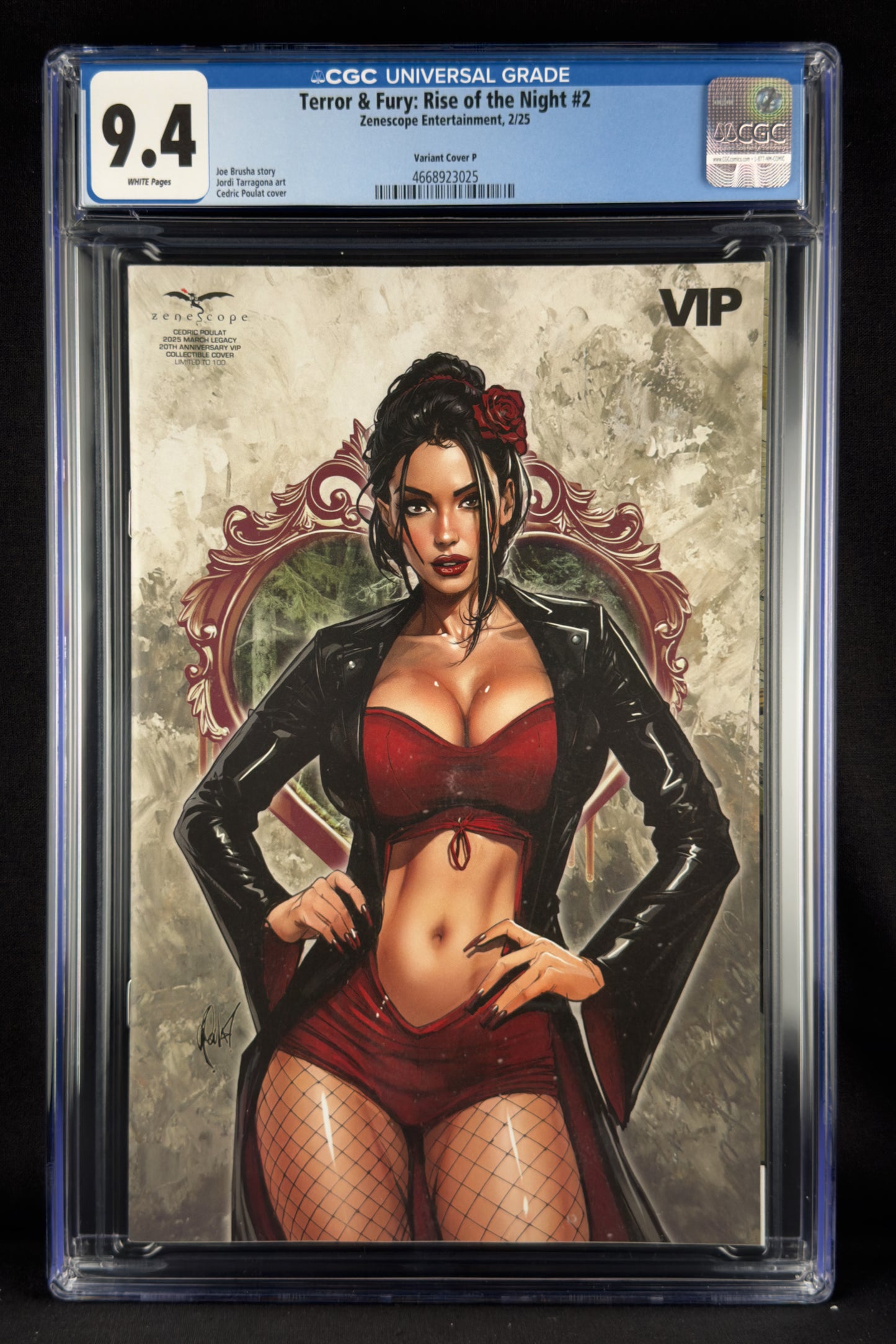 Terror & Fury Rise of the Night #2 (2025) CGC 9.4 Cedric Poulat.