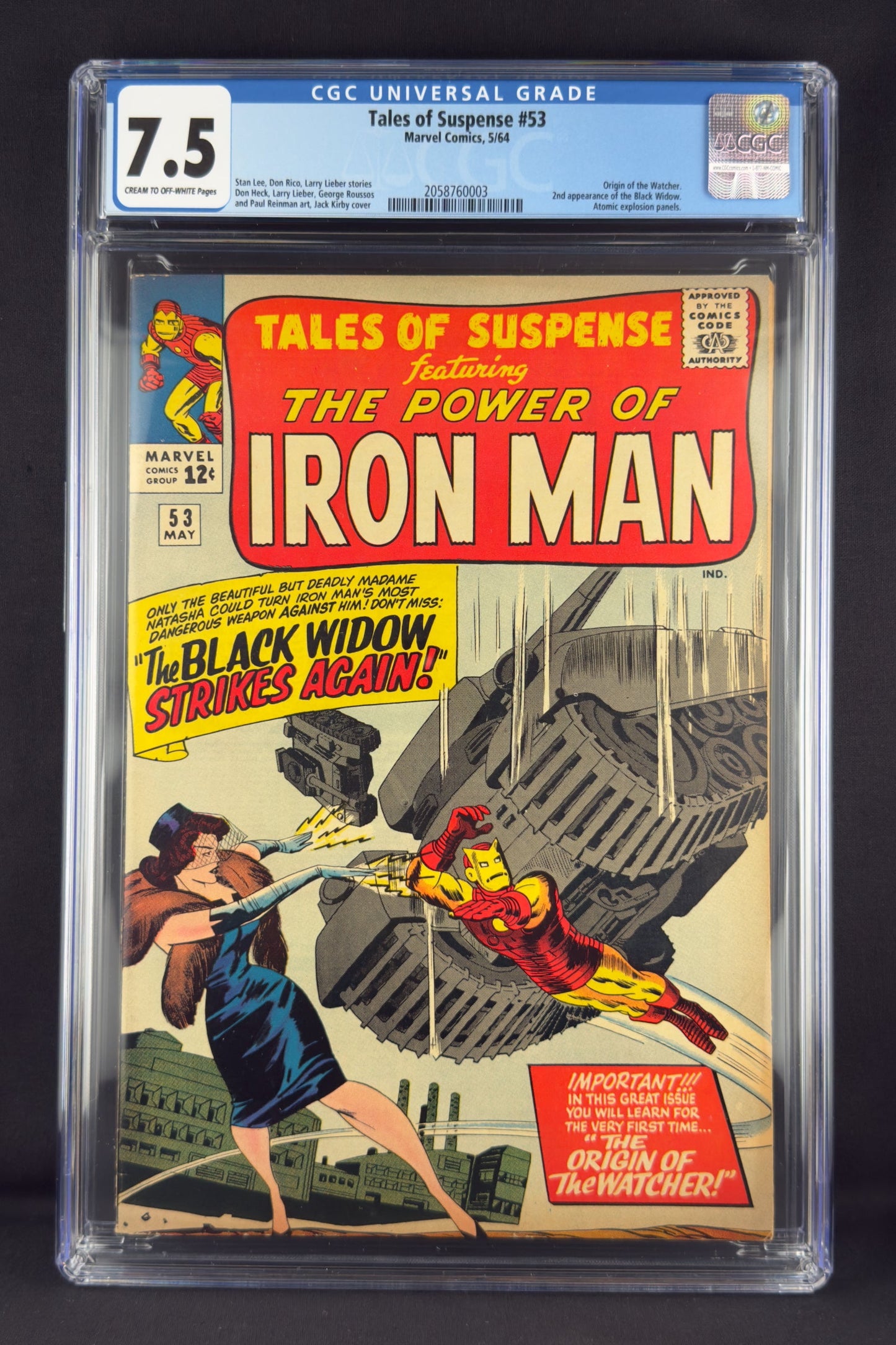 Tales of Suspense #53 (1964) CGC 7.5 Jack Kirby - 2nd app Black Widow