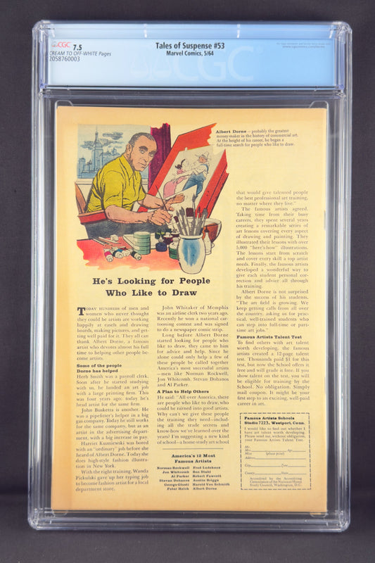 Tales of Suspense #53 (1964) CGC 7.5 Jack Kirby - 2nd app Black Widow