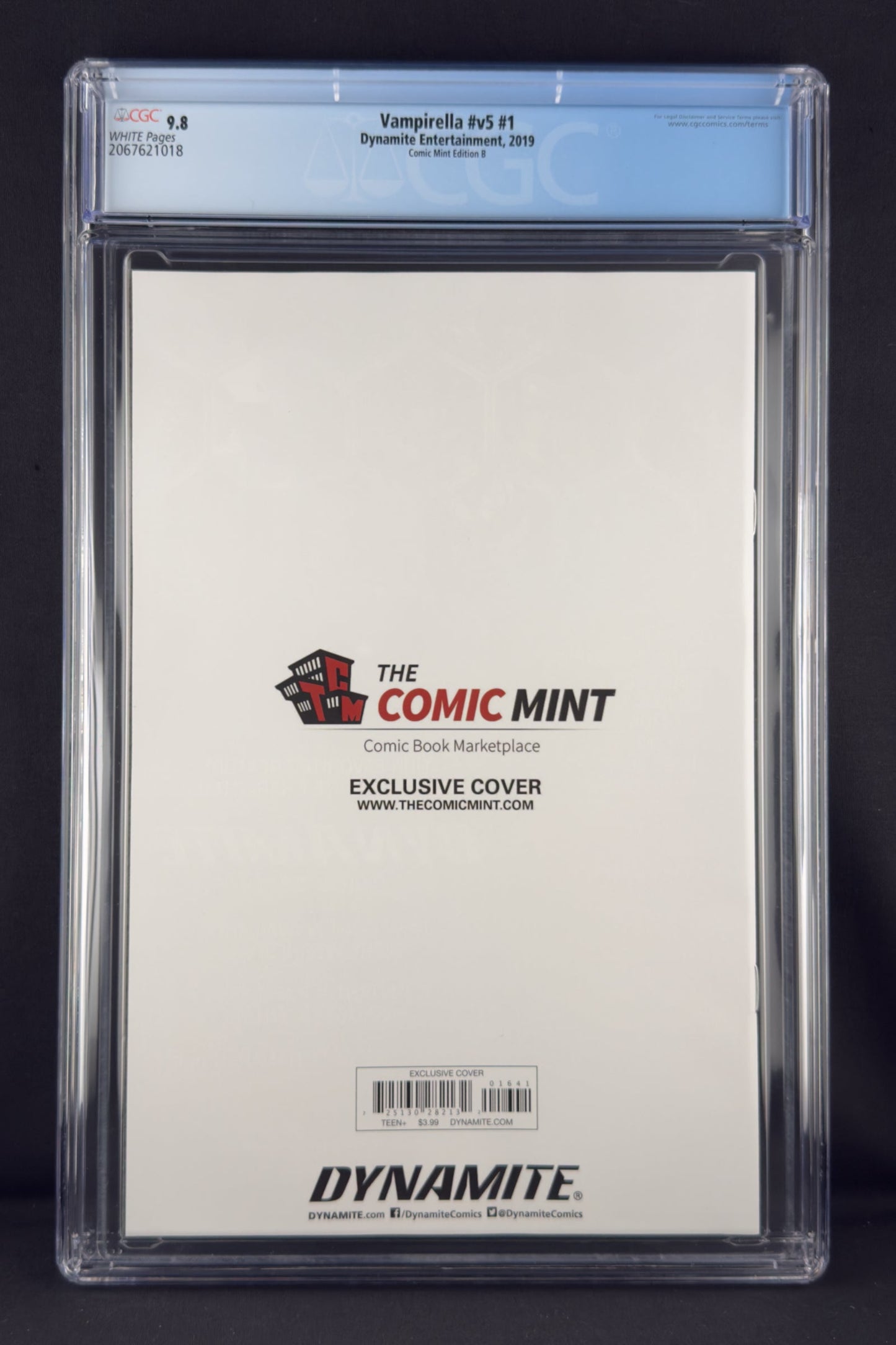 Vampirella #1 (2019) CGC 9.8 Shannon Maer Virgin Variant B Ltd 500