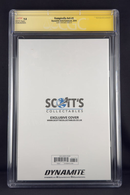 Vampirella #1 (2019) CGC 9.8 SS Joshua Middleton SDCC Virgin Variant B