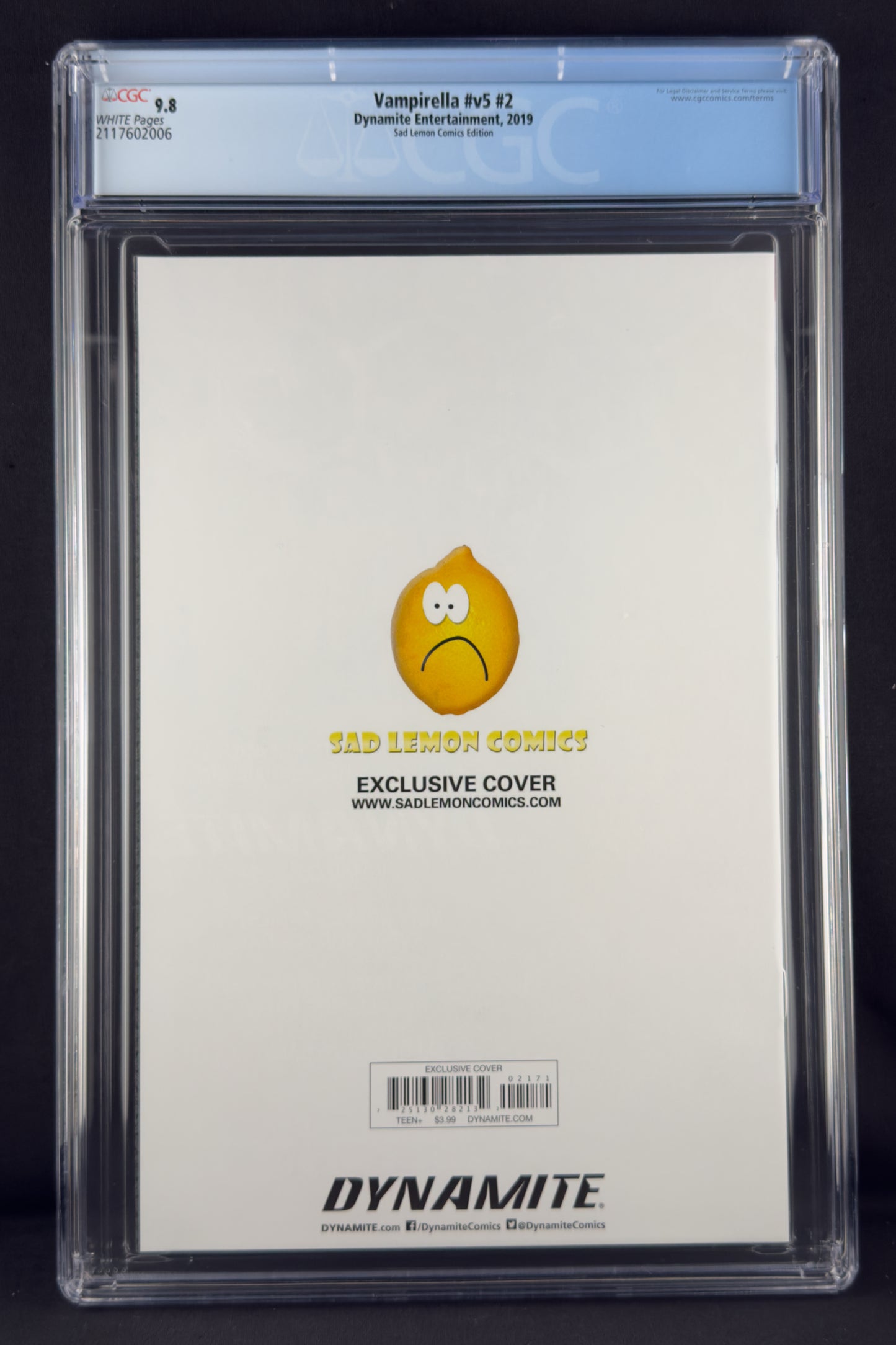 Vampirella #2 (2019) CGC 9.8 Kendrick "Kunkka" Lim Virgin Variant Ltd 500