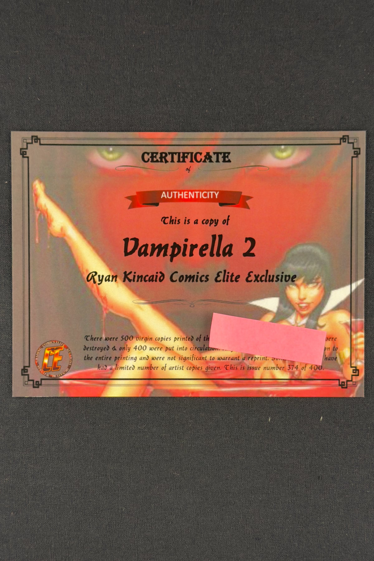 Vampirella #2 (2019) Ryan Kincaid Virgin Variant Ltd 400 NM