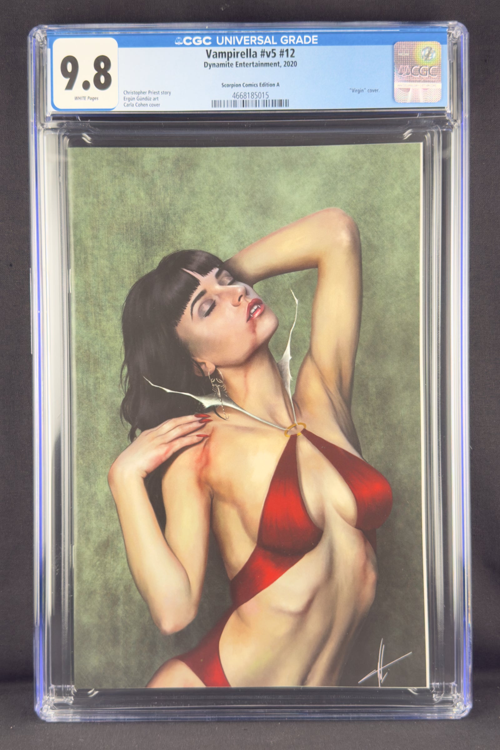 Vampirella #12 (2020) CGC 9.8 Carla Cohen Virgin Variant A.