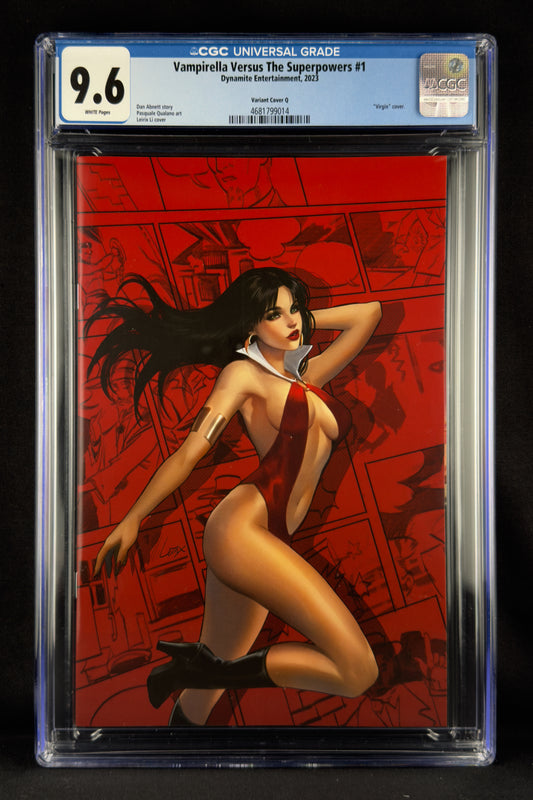 Vampirella vs Superpowers #1 (2023) CGC 9.6 Lesley Leirix Li Virgin.