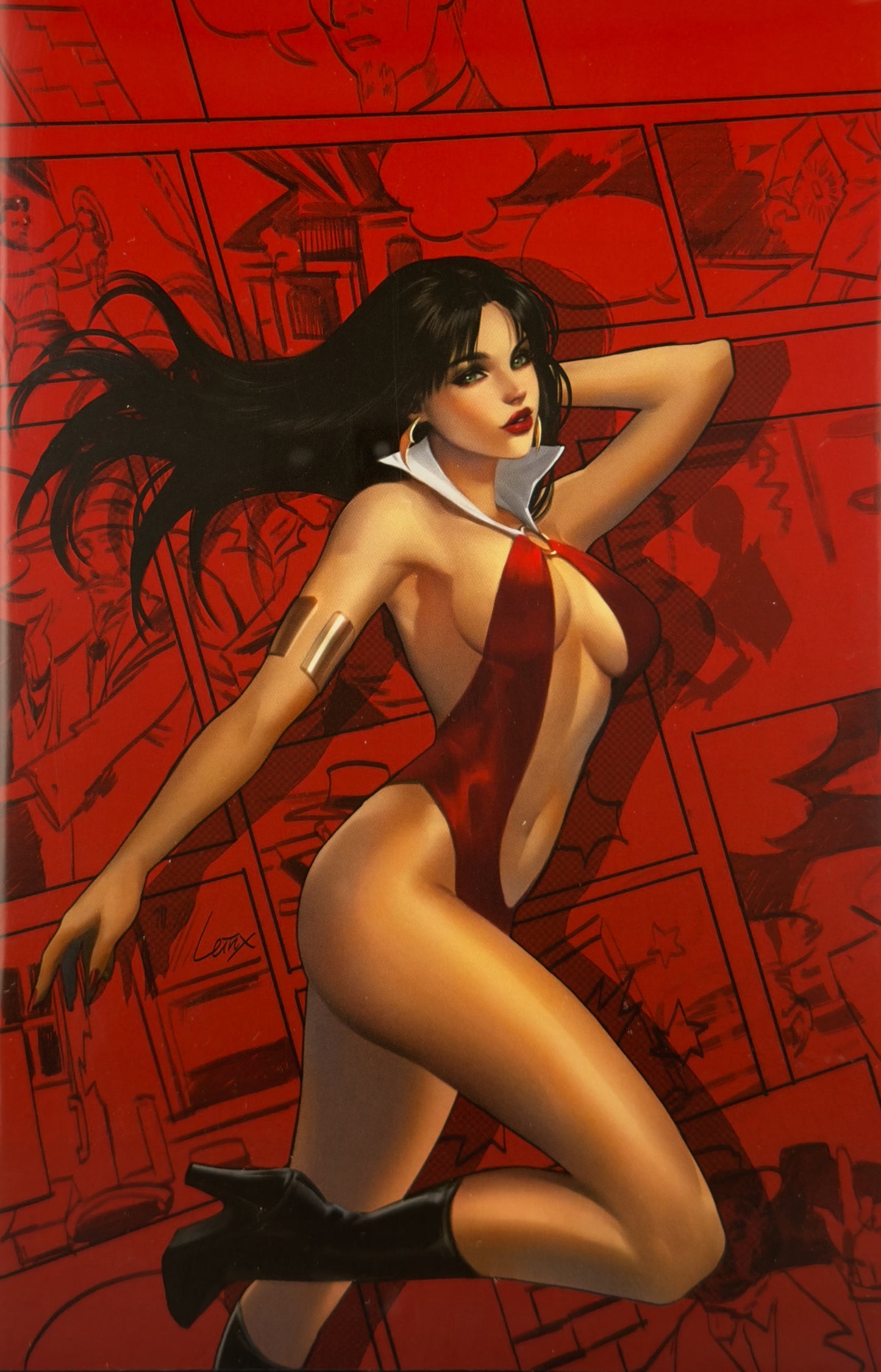 Vampirella vs The Superpowers #1 (2023) CGC 9.6 Lesley Leirix Li Virgin 1:50 Variant Q