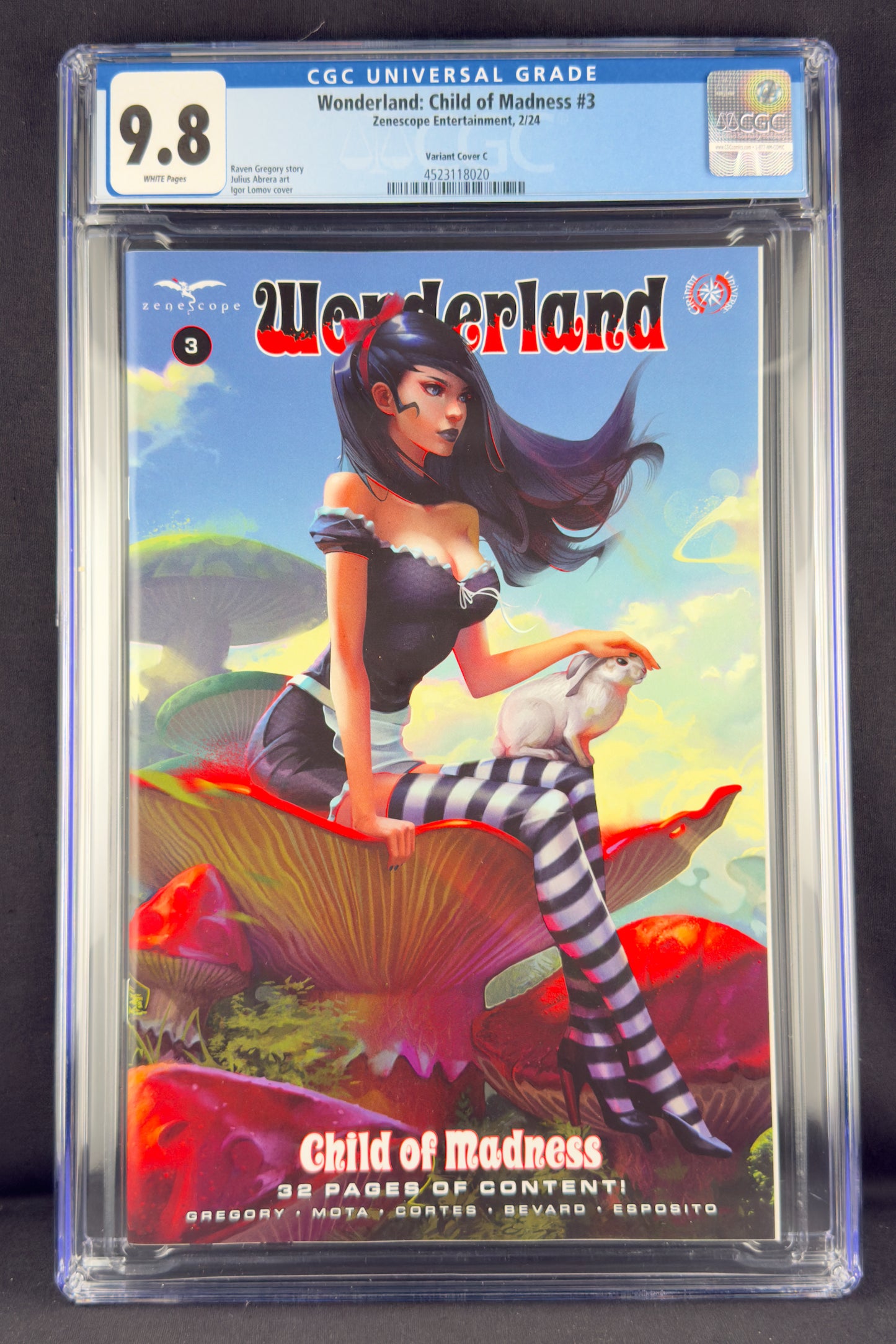 Wonderland Child of Madness #3 (2024) CGC 9.8 Igor Lomov Variant C.