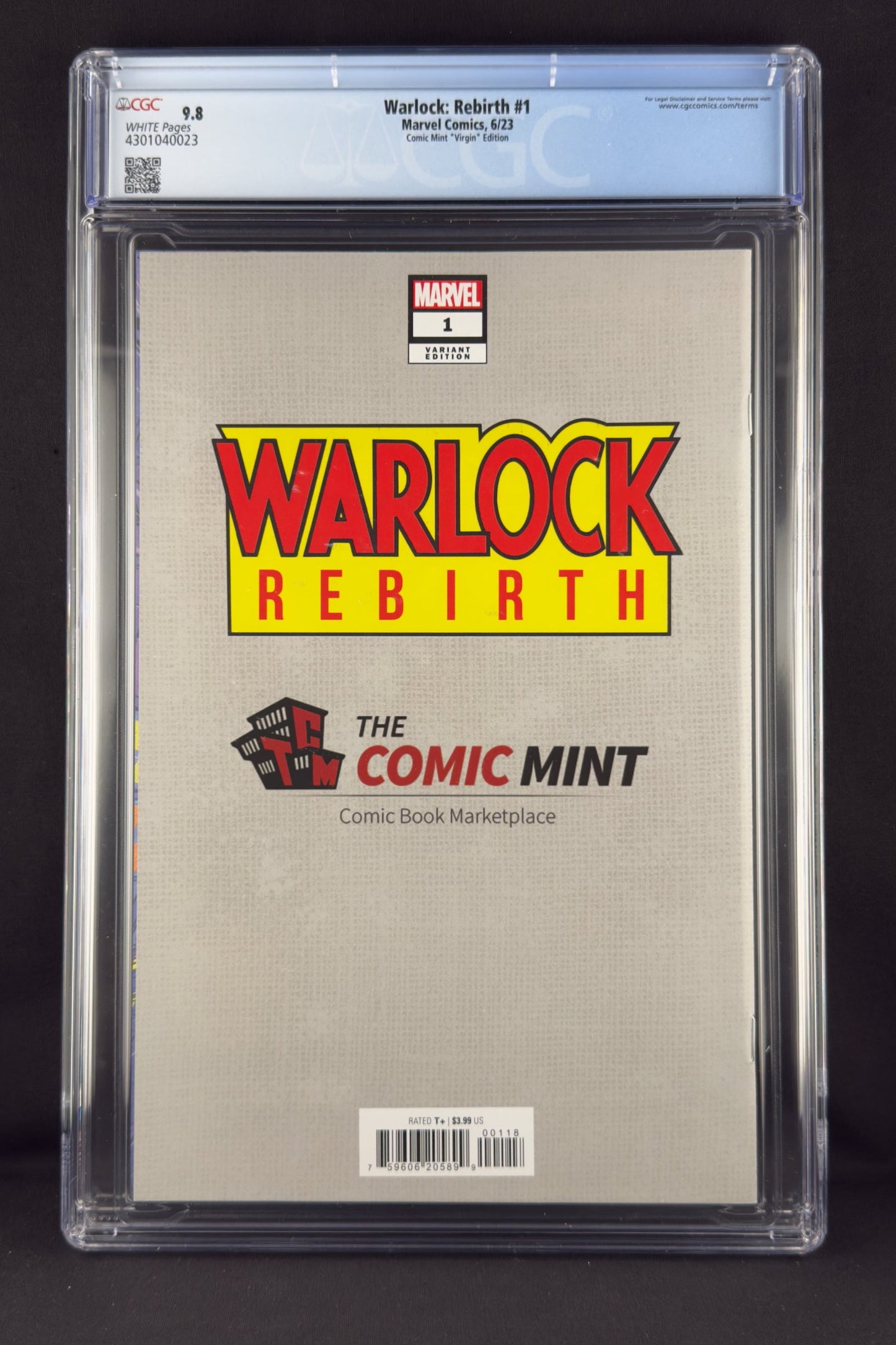 Warlock: Rebirth #1 (2023) CGC 9.8 Skan Srisuwan Virgin Variant B Ltd 600 1st app Eve Warlock