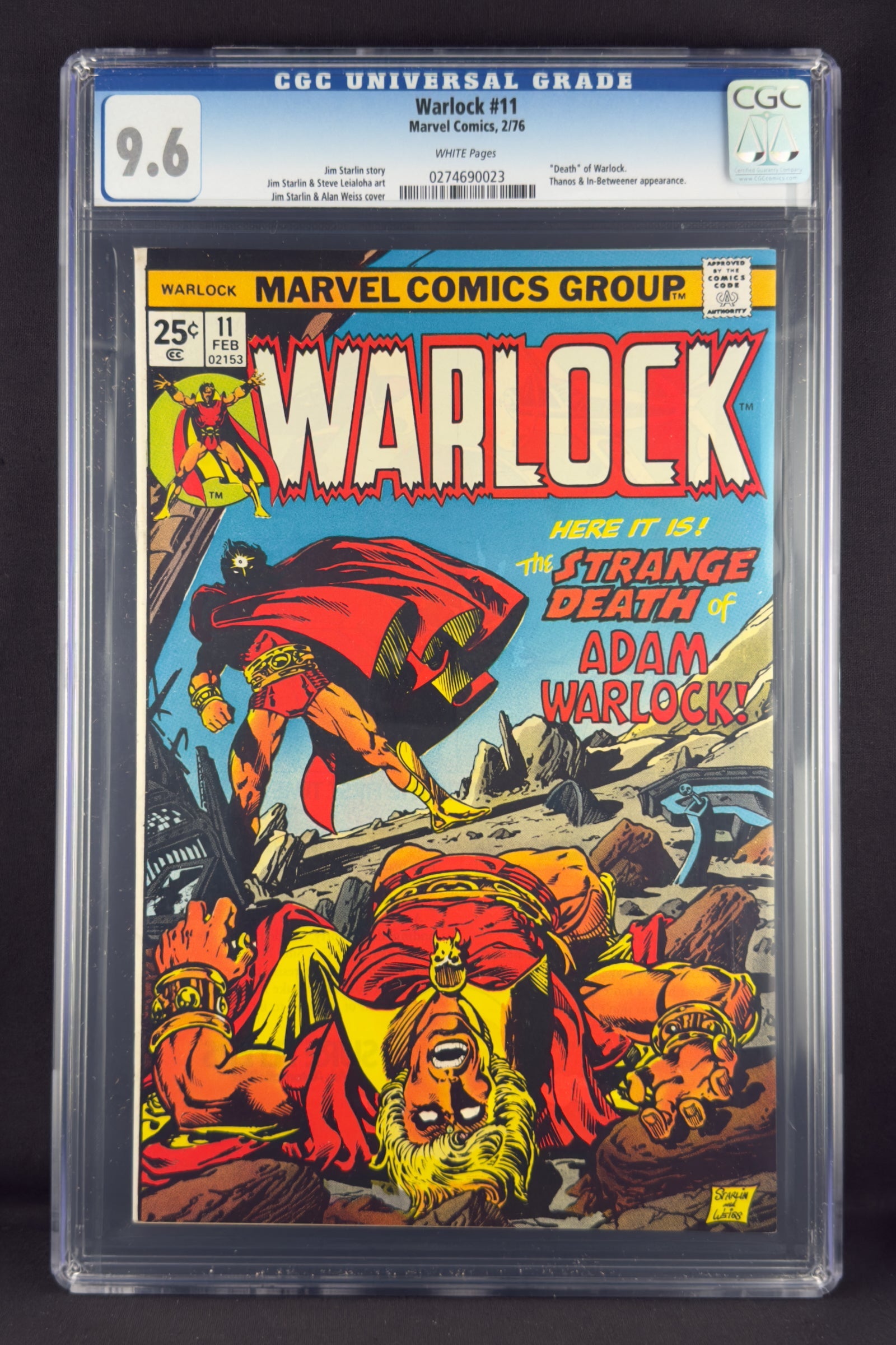 Warlock #11 (1976) CGC 9.6 - "Death" of Adam Warlock