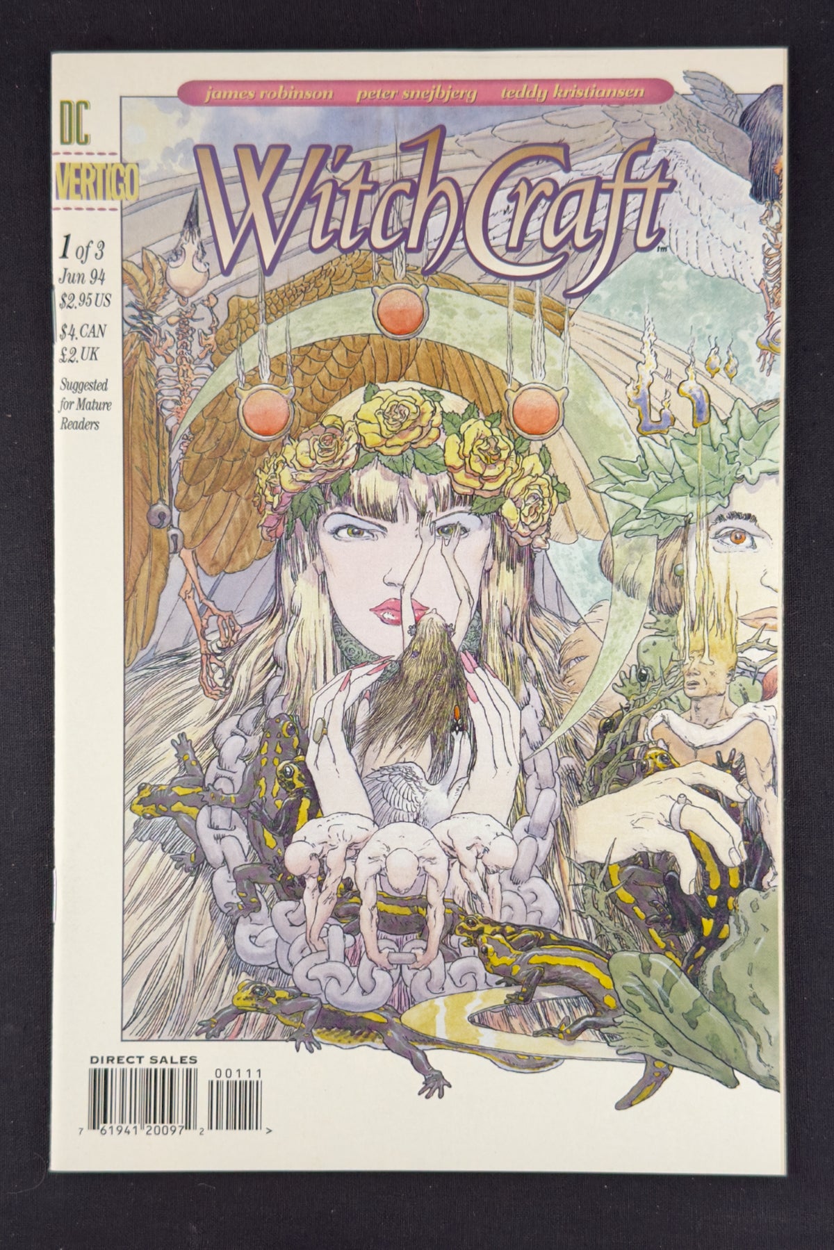 DC Vertigo Witchcraft #1-3 Complete Set (1994) Kaluta Connecting Covers NM+