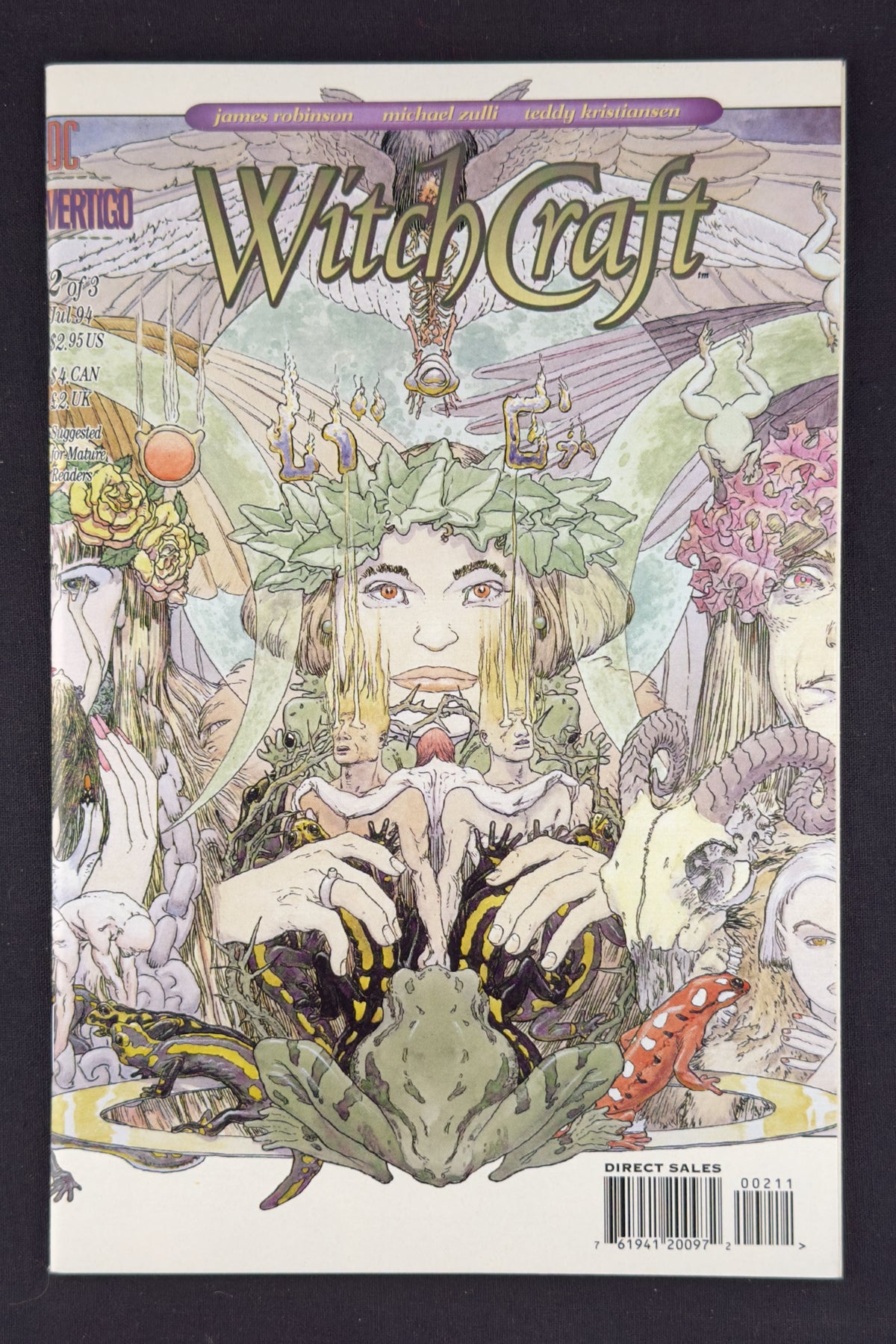 DC Vertigo Witchcraft #1-3 Complete Set (1994) Kaluta Connecting Covers NM+