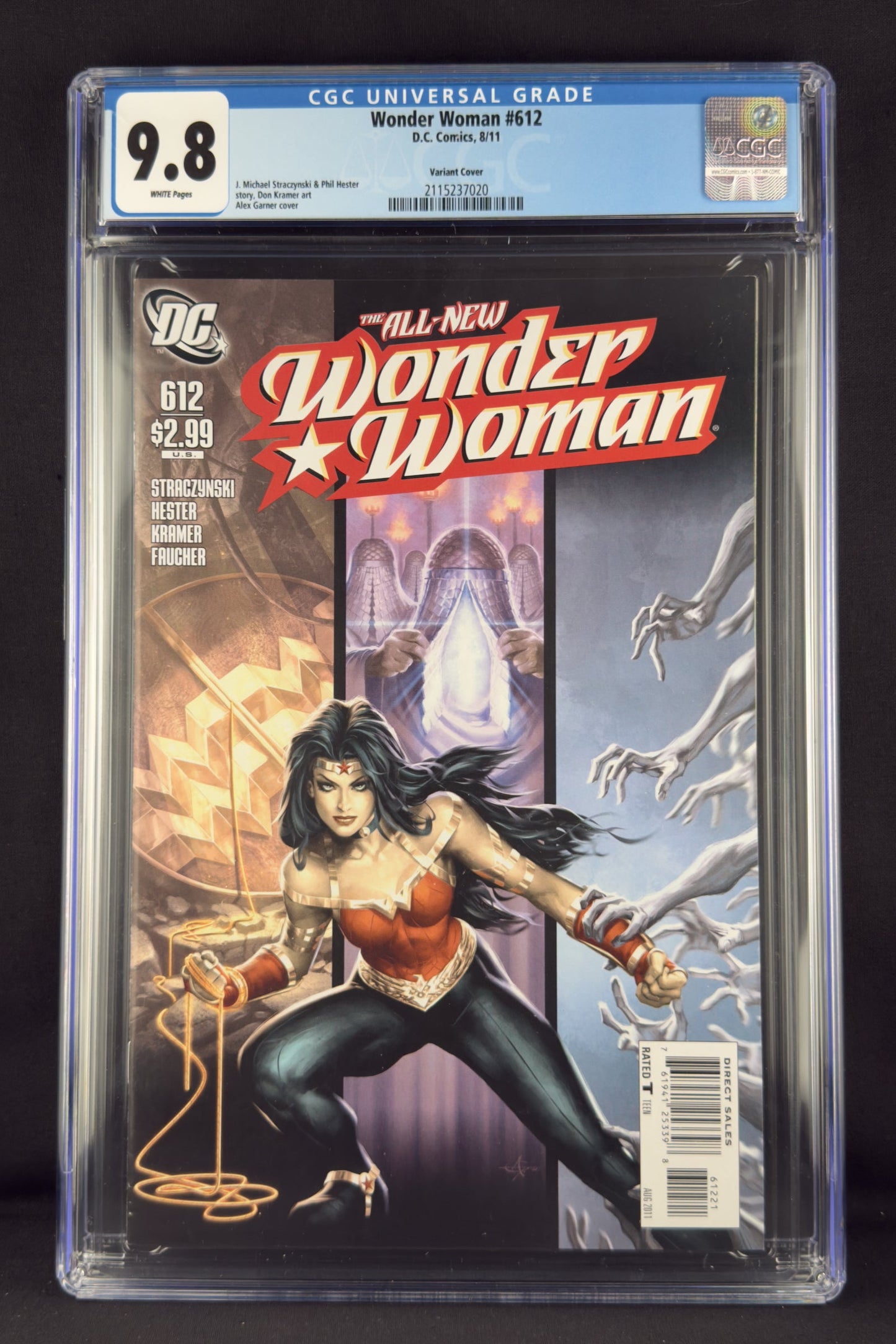 Wonder Woman #612 (2011) CGC 9.8 Alex Garner 1:10 Variant