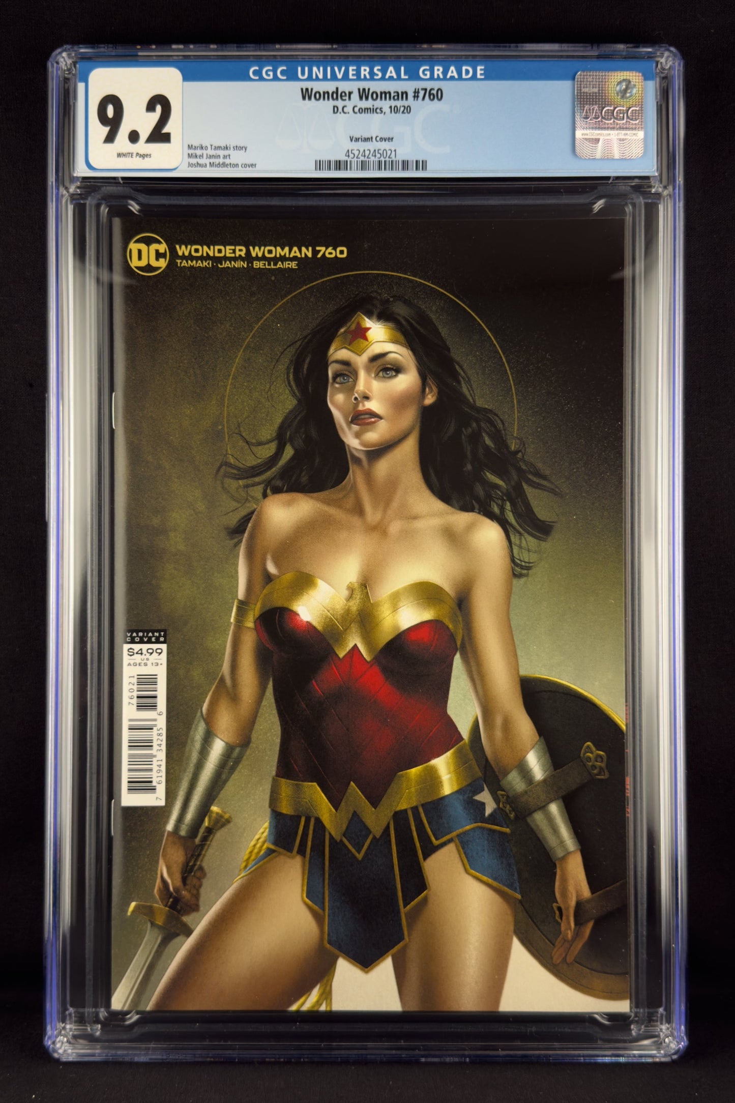 Wonder Woman #760 (2020) CGC 9.2 Joshua Middleton Variant B