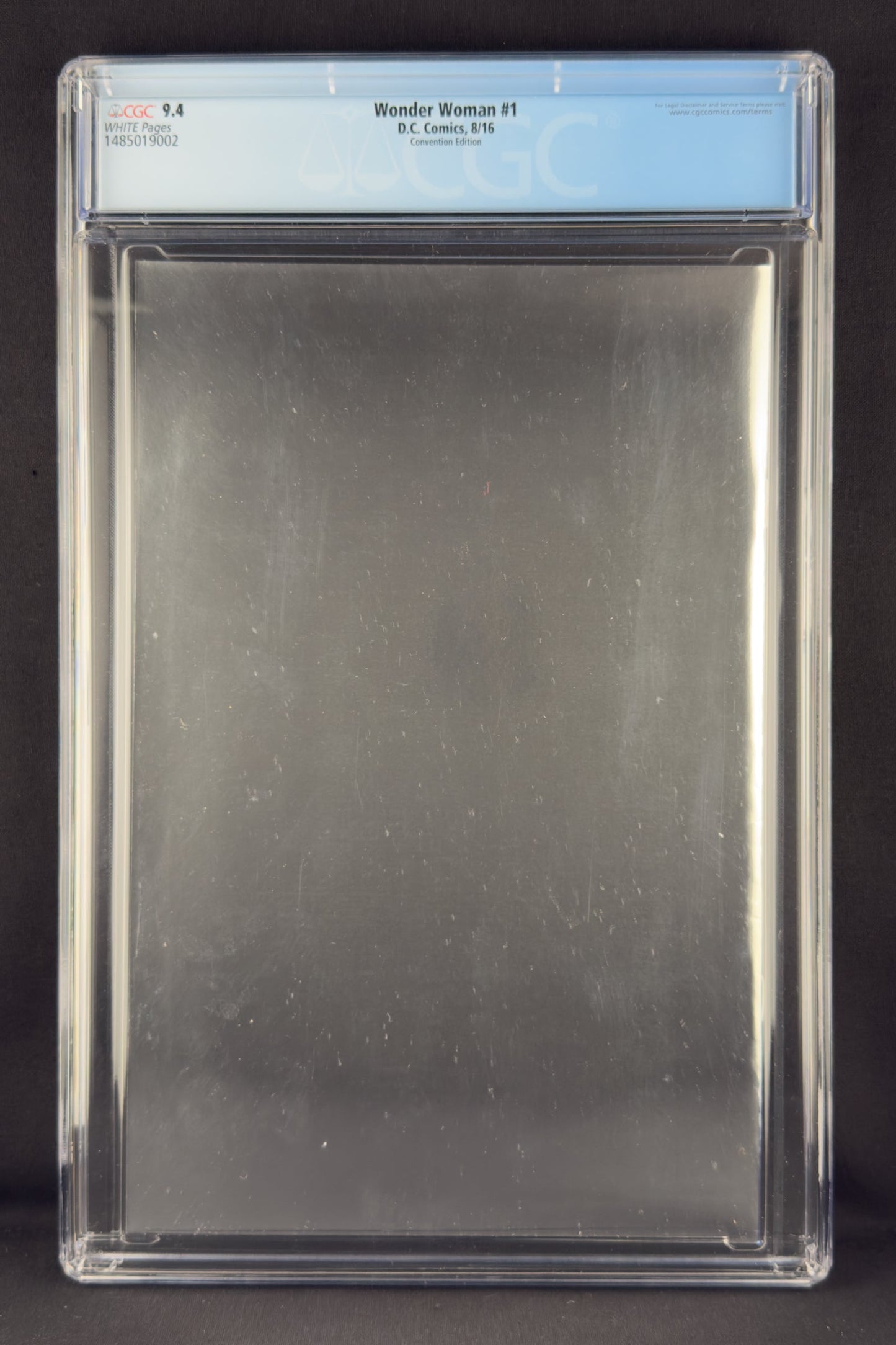 Wonder Woman #1 (2016) CGC 9.4 Jim Lee Silver Foil Convention Variant