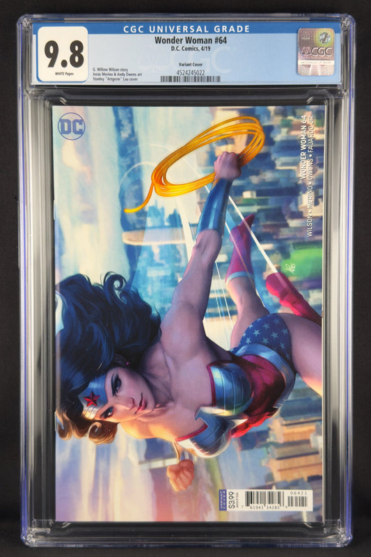 Wonder Woman #64 (2019) CGC 9.8 Stanley "Artgerm" Lau Variant