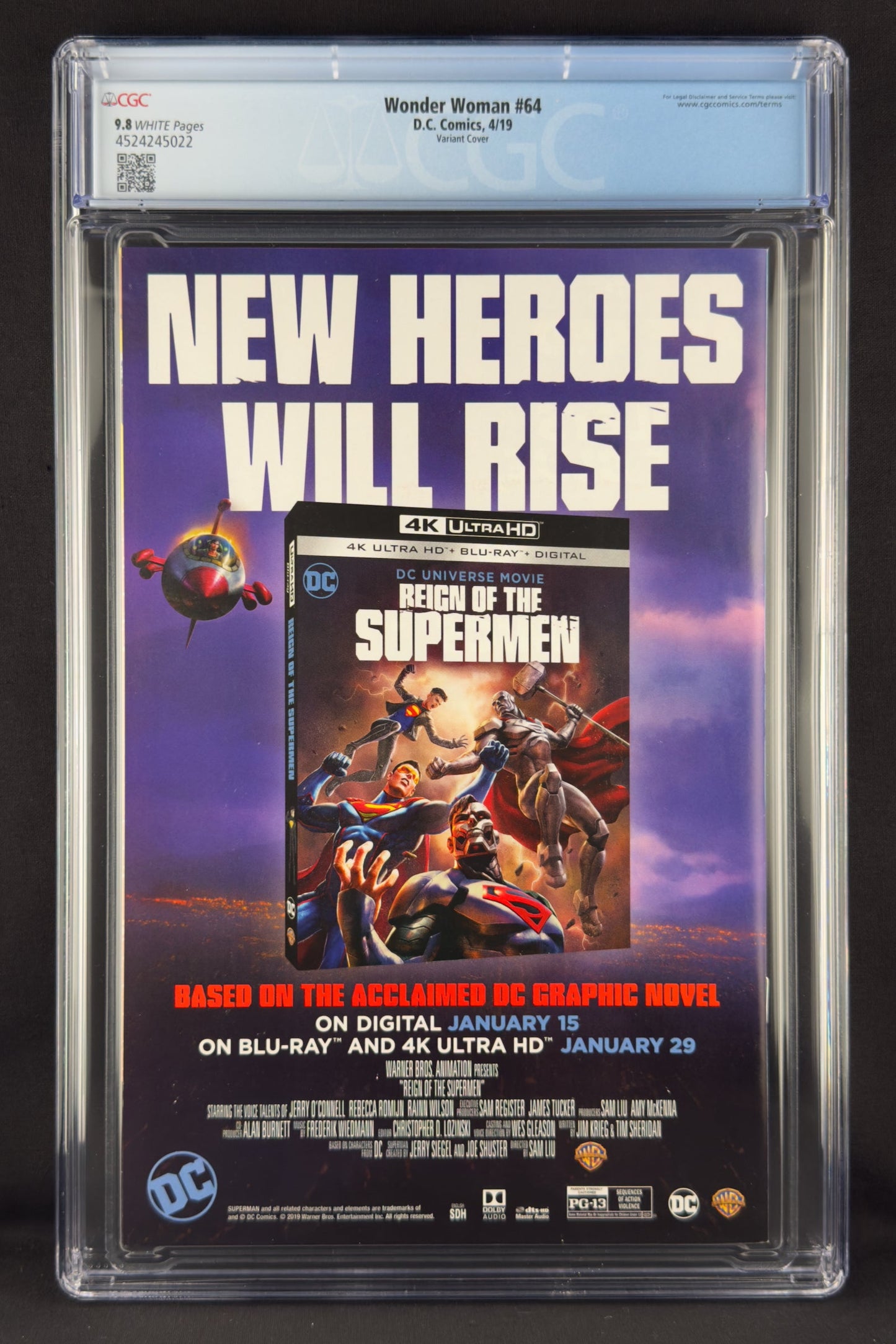 Wonder Woman #64 (2019) CGC 9.8 Stanley "Artgerm" Lau Variant