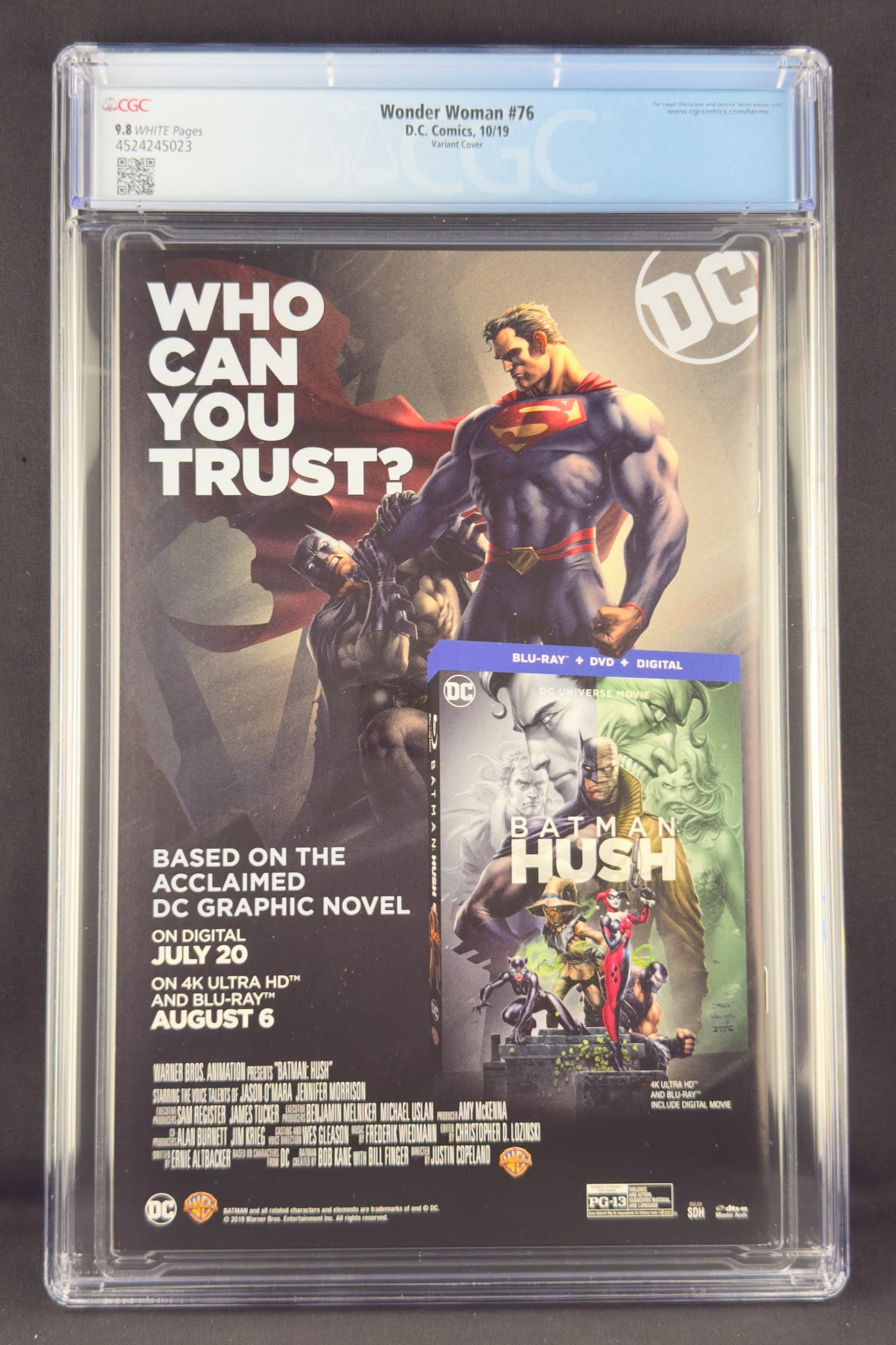 Wonder Woman #76 (2019) CGC 9.8 Jenny Frison Variant B