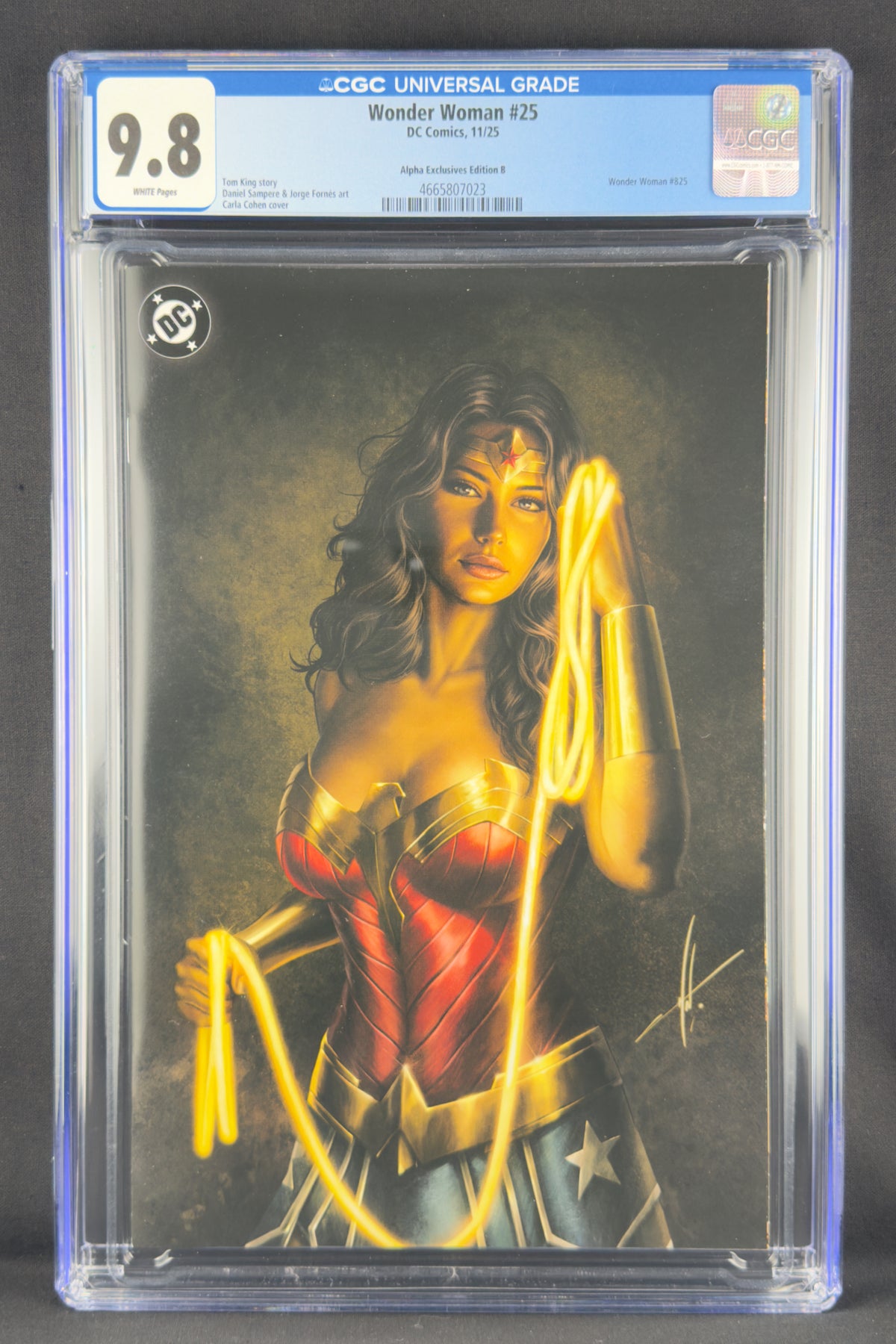 Wonder Woman #25 (2025) CGC 9.8 Carla Cohen Variant B.