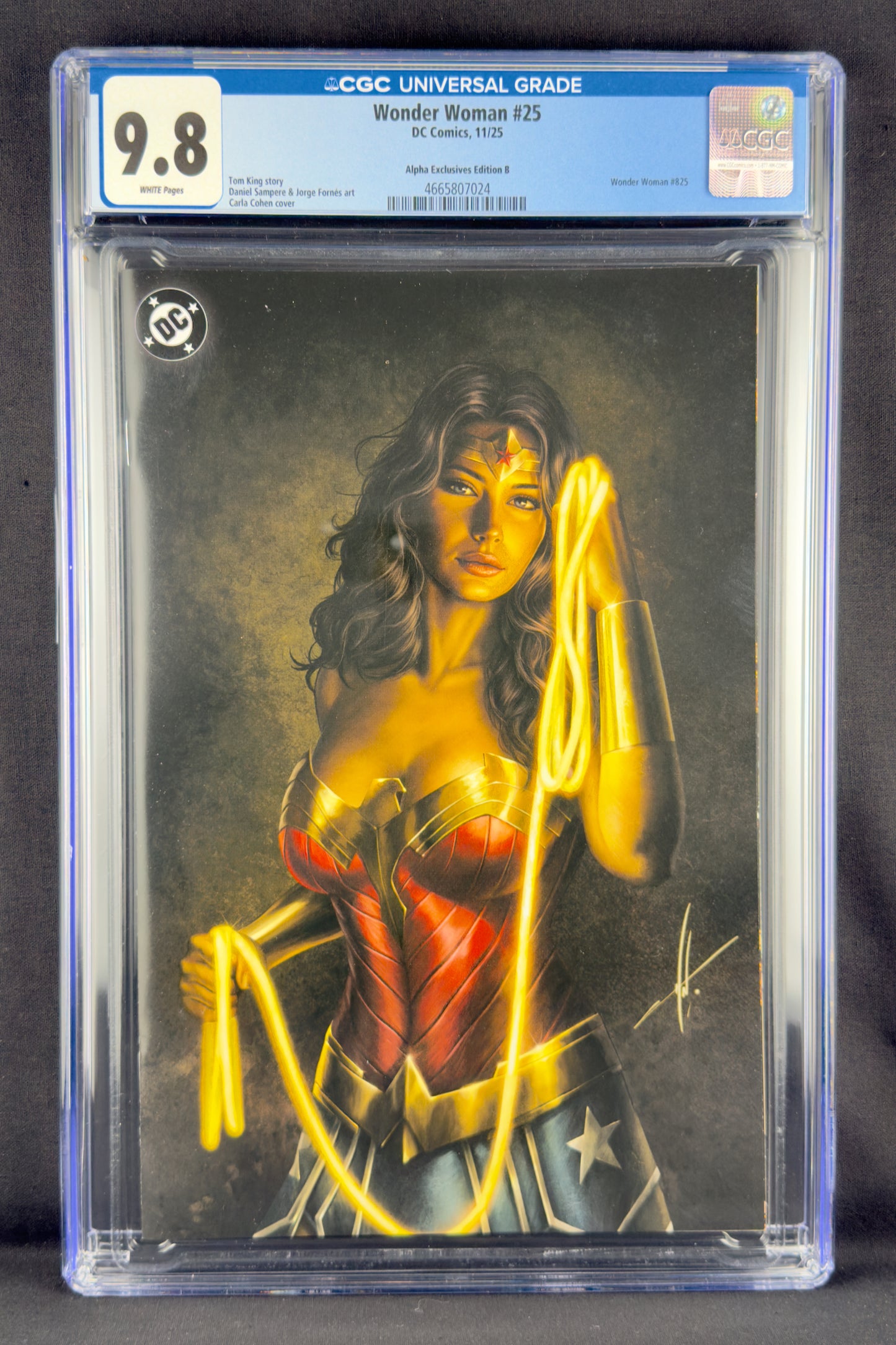 Wonder Woman #25 (2025) CGC 9.8 Carla Cohen Variant B.