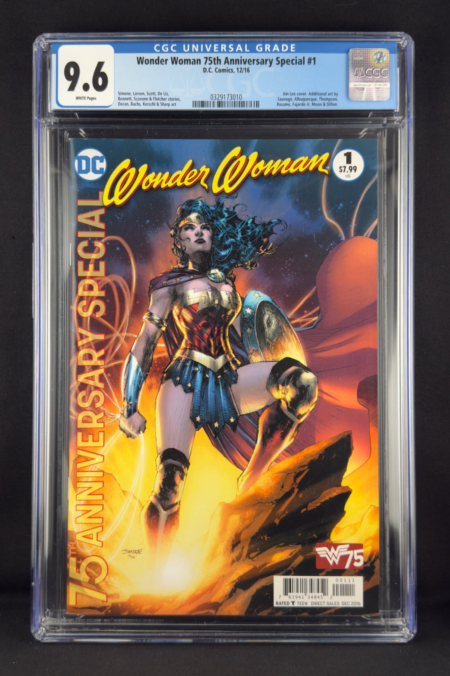 Wonder Woman 75th Anniversary Special #1 (2016) CGC 9.6 Jim Lee