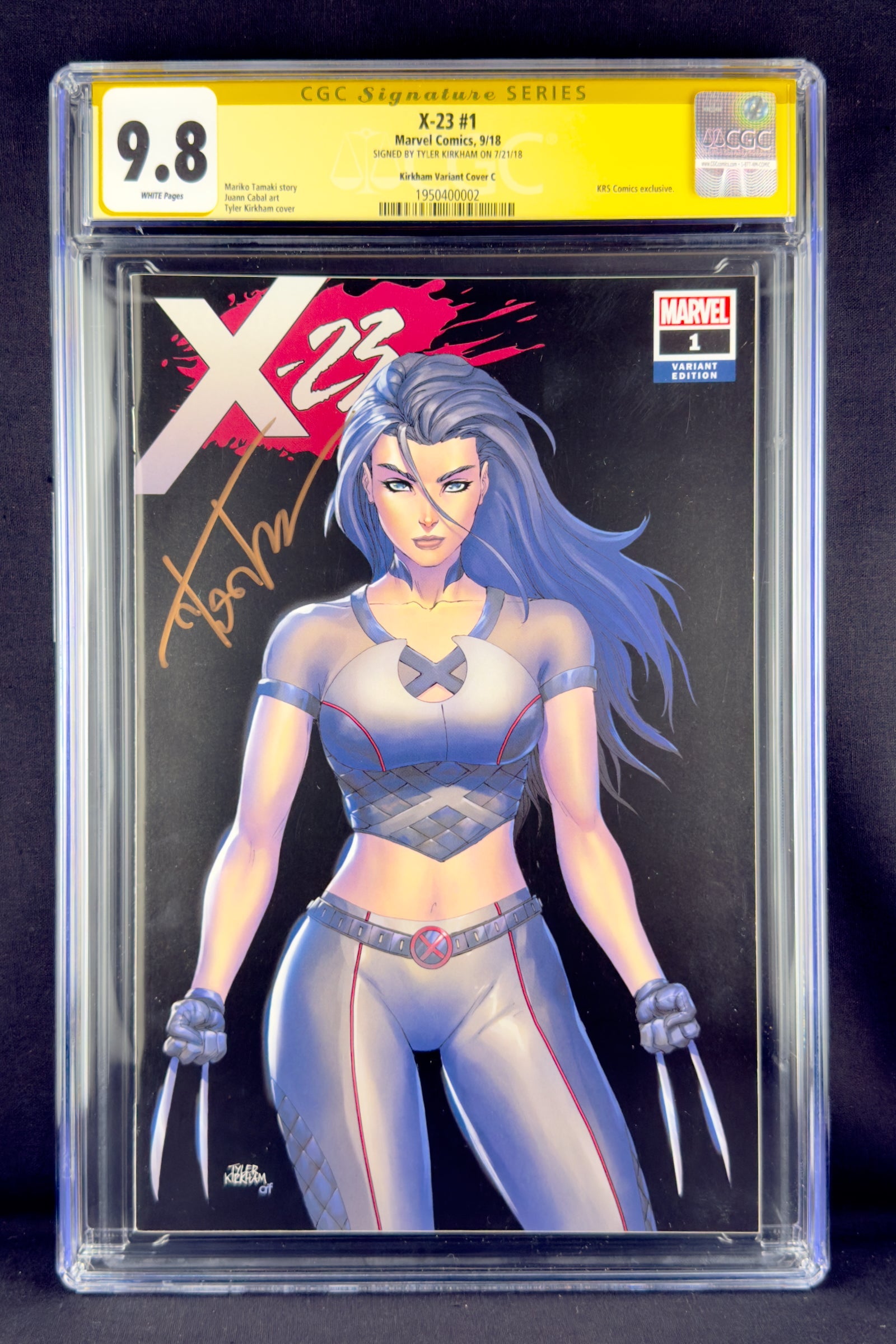 X-23 #1 (2018) CGC 9.8 SS Tyler Kirkham Variant C. X-23 (Laura Kinney)