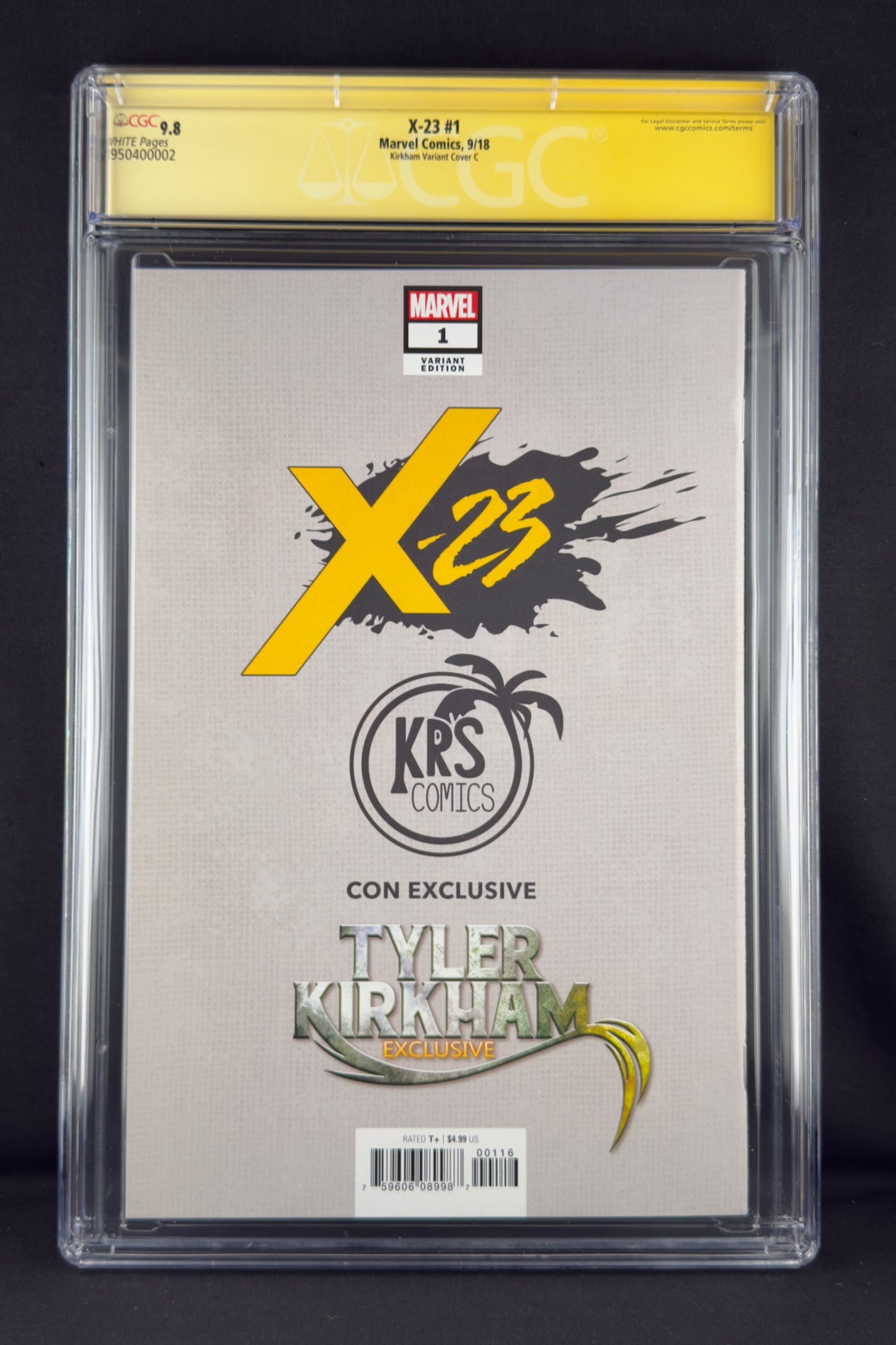 X-23 #1 (2018) CGC 9.8 SS Tyler Kirkham Variant C