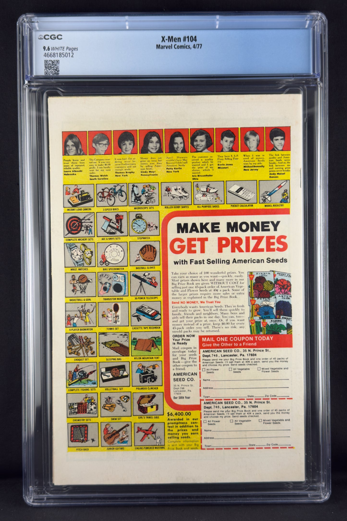 X-Men #104 (1977) CGC 9.6 - 1st cameo Starjammers