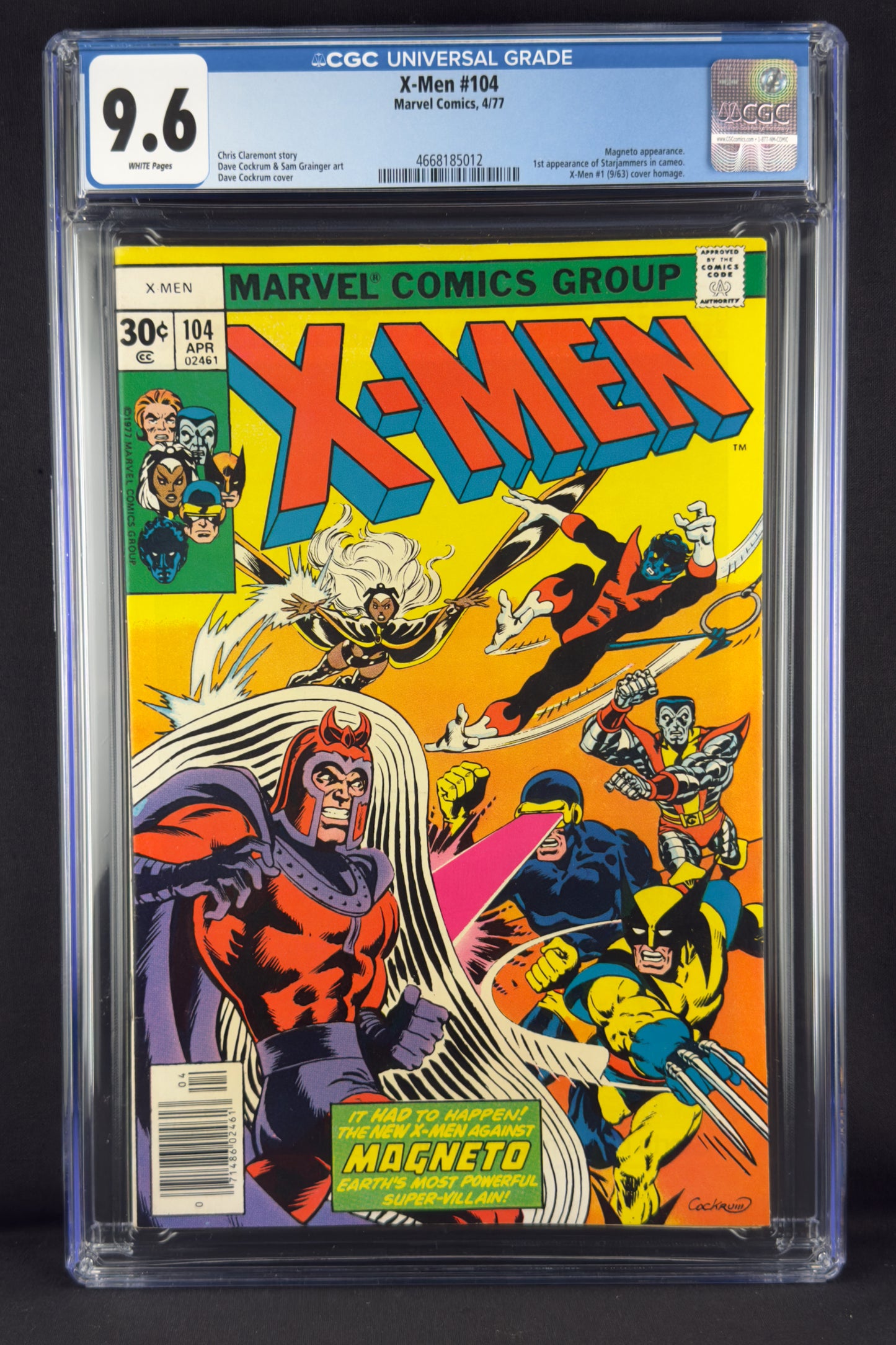 X-Men #104 (1977) CGC 9.6 - 1st cameo Starjammers