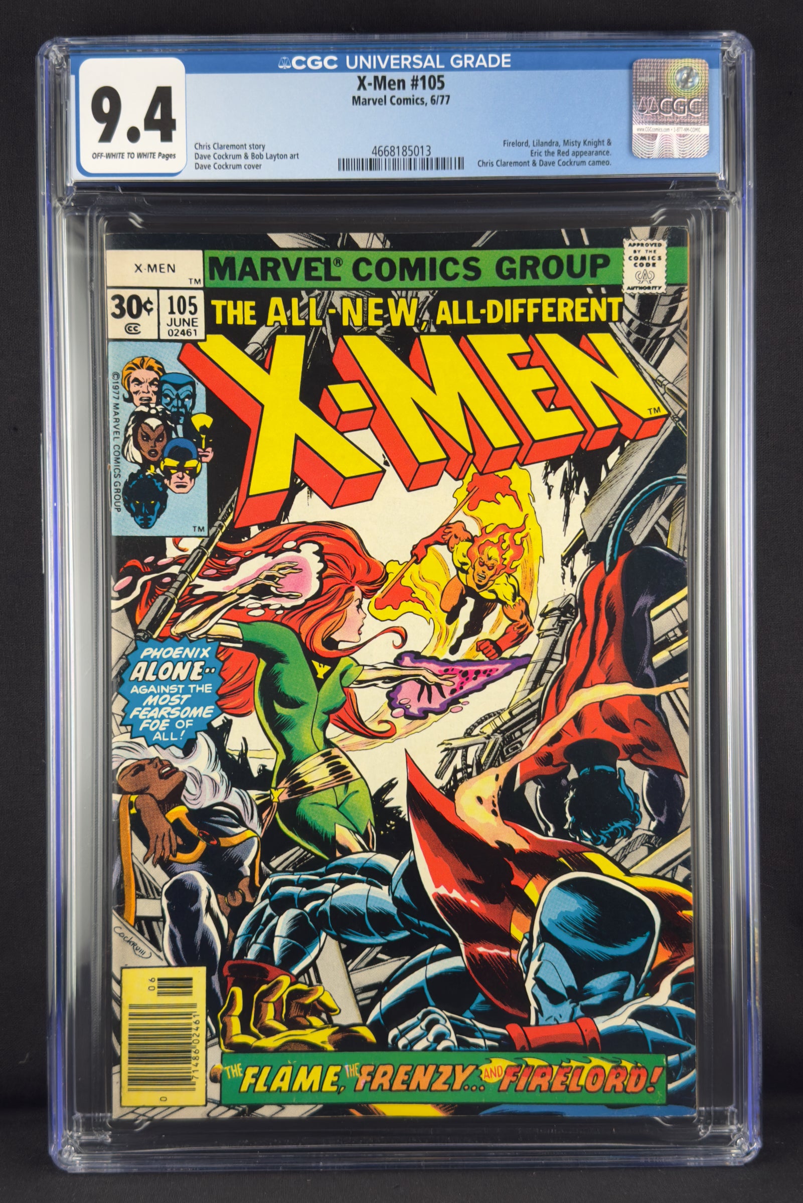 X-Men #105 (1977) CGC 9.4. X-Men.