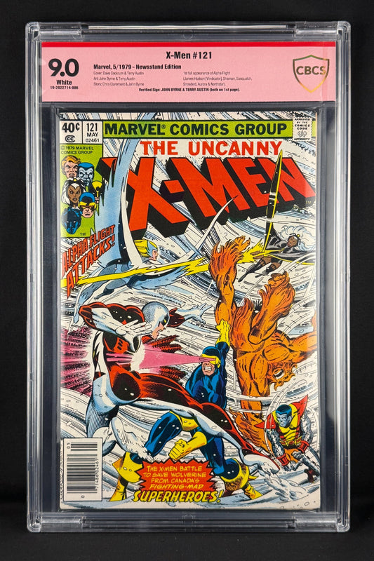 X-Men #121 (1979) CBCS 9.0 Verified John Byrne & Terry Austin Dave Cockrum Newstand Edition - 1st full app Alpha Flight