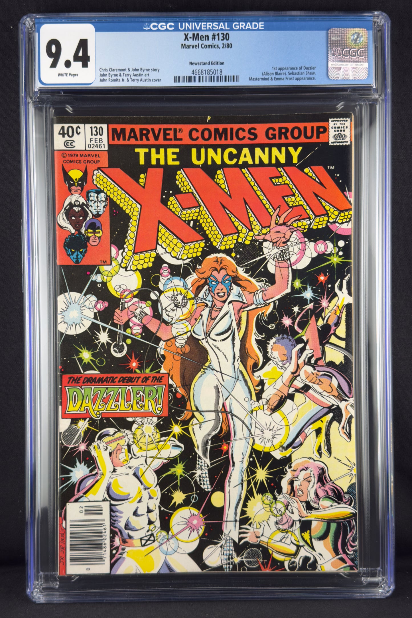 X-Men #130 (1980) CGC 9.4 - First appearance of Dazzler (Alison Blaire).