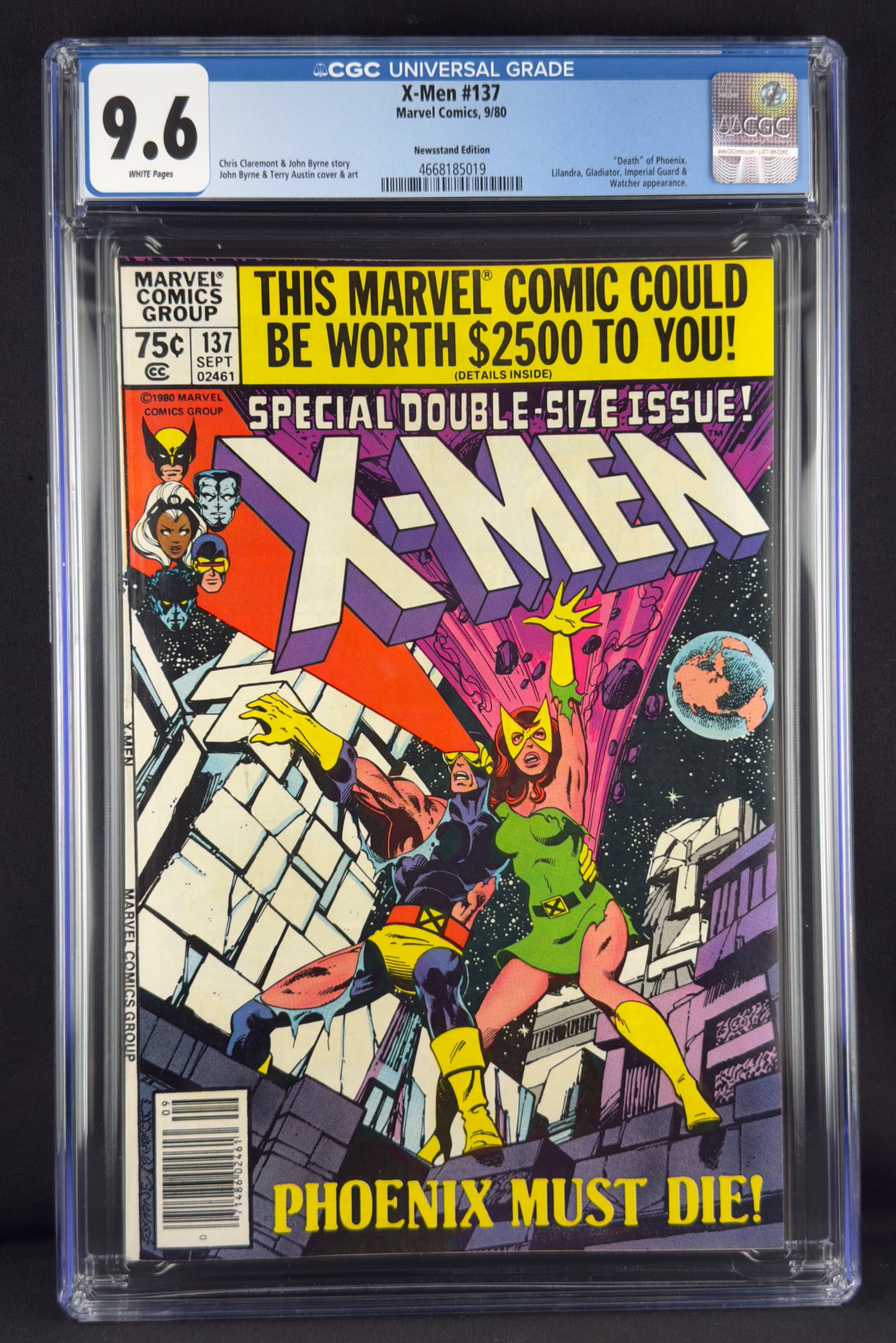 X-Men #137 (1980) CGC 9.6 Newsstand Edition - Death of Phoenix (Jean Grey)