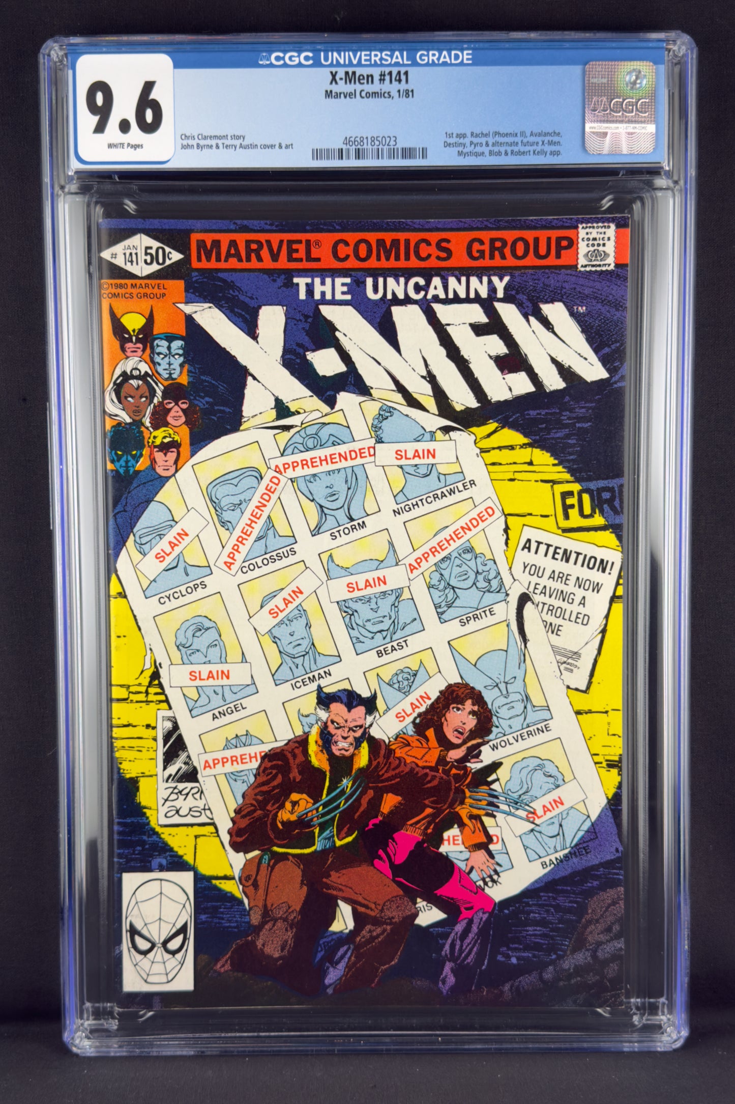X-Men #141 (1981) CGC 9.6 - First appearance of Rachel Summers (Phoenix II).