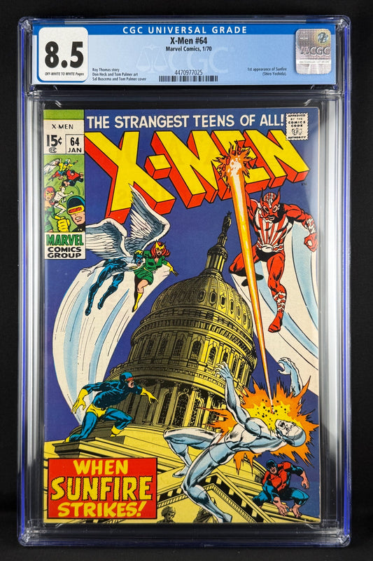 X-Men #64 (1970) CGC 8.5 - 1st app Sunfire (Shiro Yoshida)