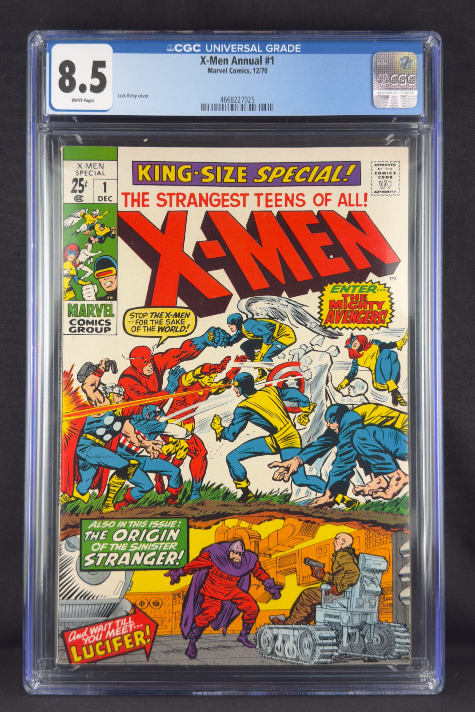 X-Men Annual 01 (1970) CGC 8.5 - Origin Stranger.