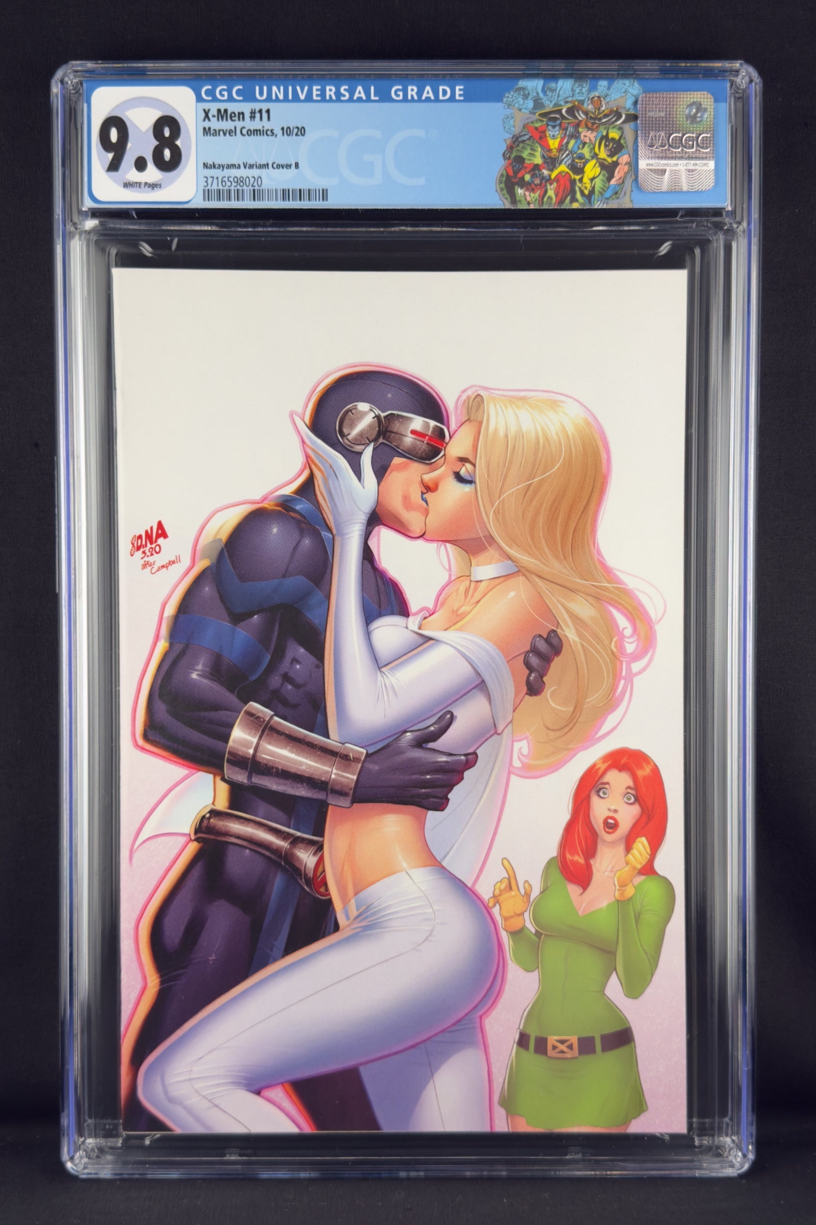 X-Men #11 (2020) CGC 9.8 David Nakayama Variant B. Cyclops, Emma Frost, Jean Grey