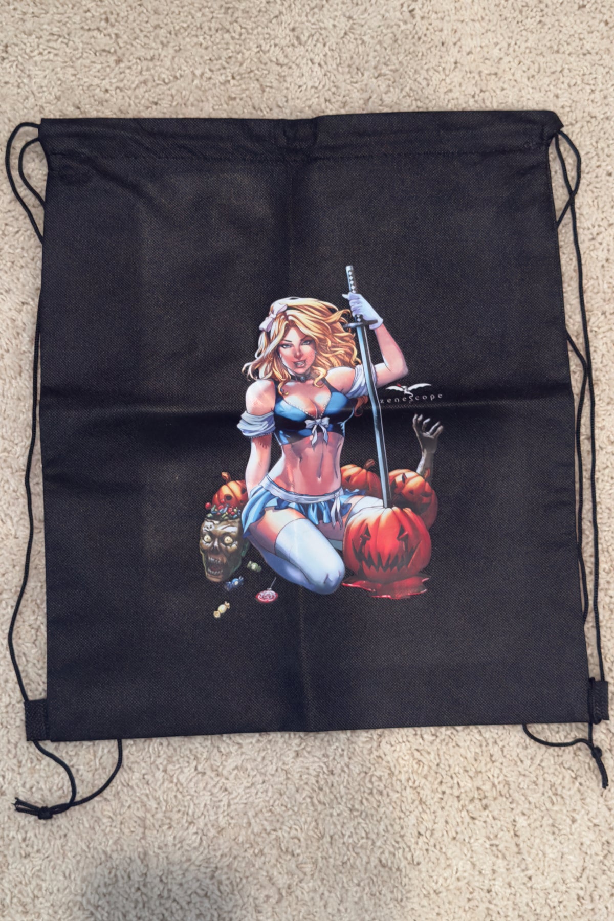 Zenescope Halloween Drawstring Cinch Bag – Comic Art Backpack