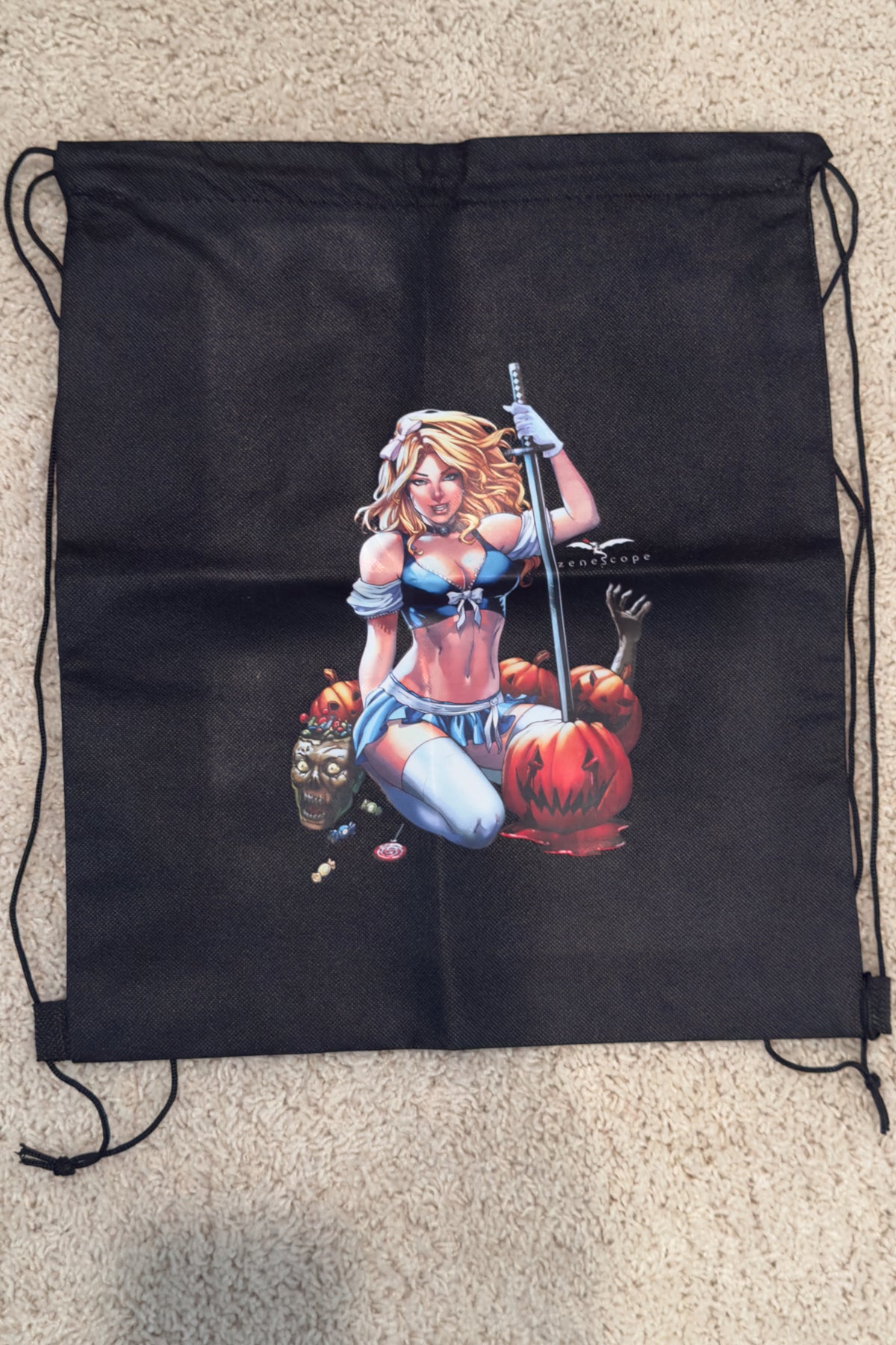 Zenescope Halloween Drawstring Cinch Bag – Comic Art Backpack